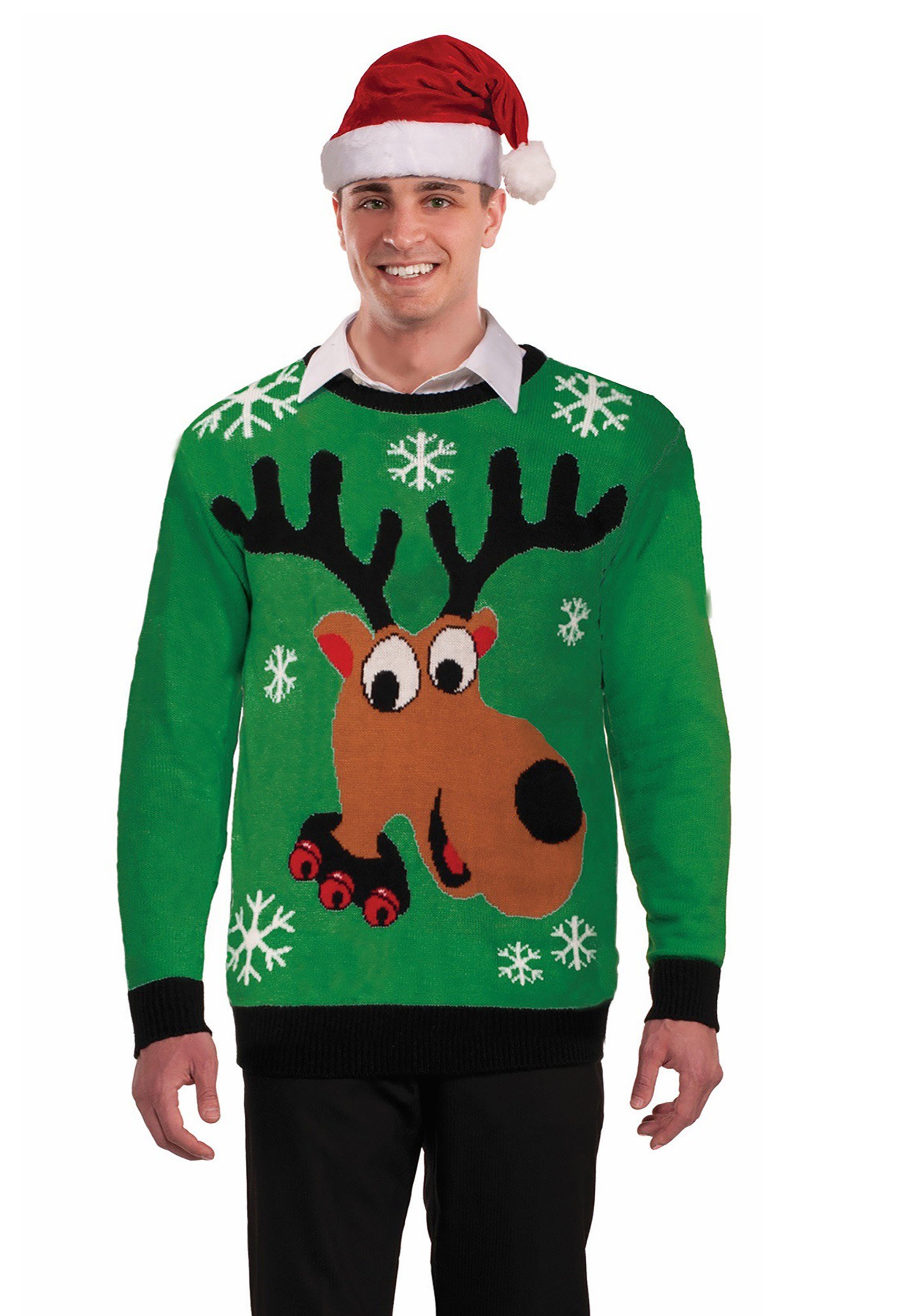 Reindeer Ugly Christmas Sweater for Adults 1 Reindeer Ugly Christmas Sweater for Adults