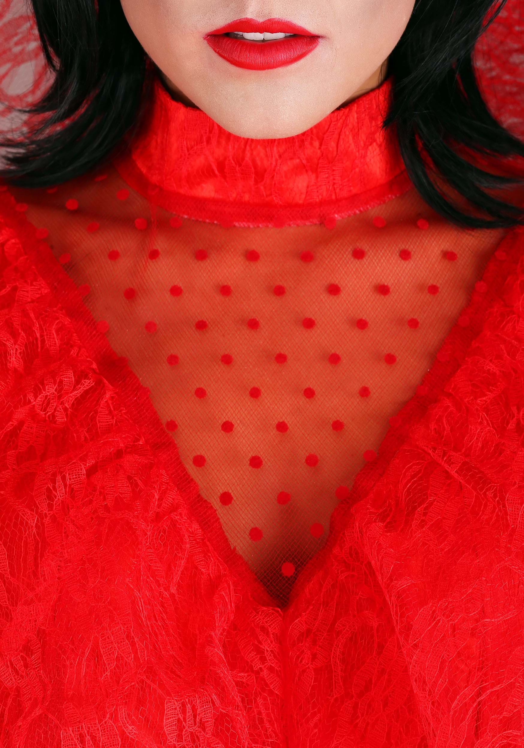 Plus Size Red Gothic Wedding Dress Costume for Women