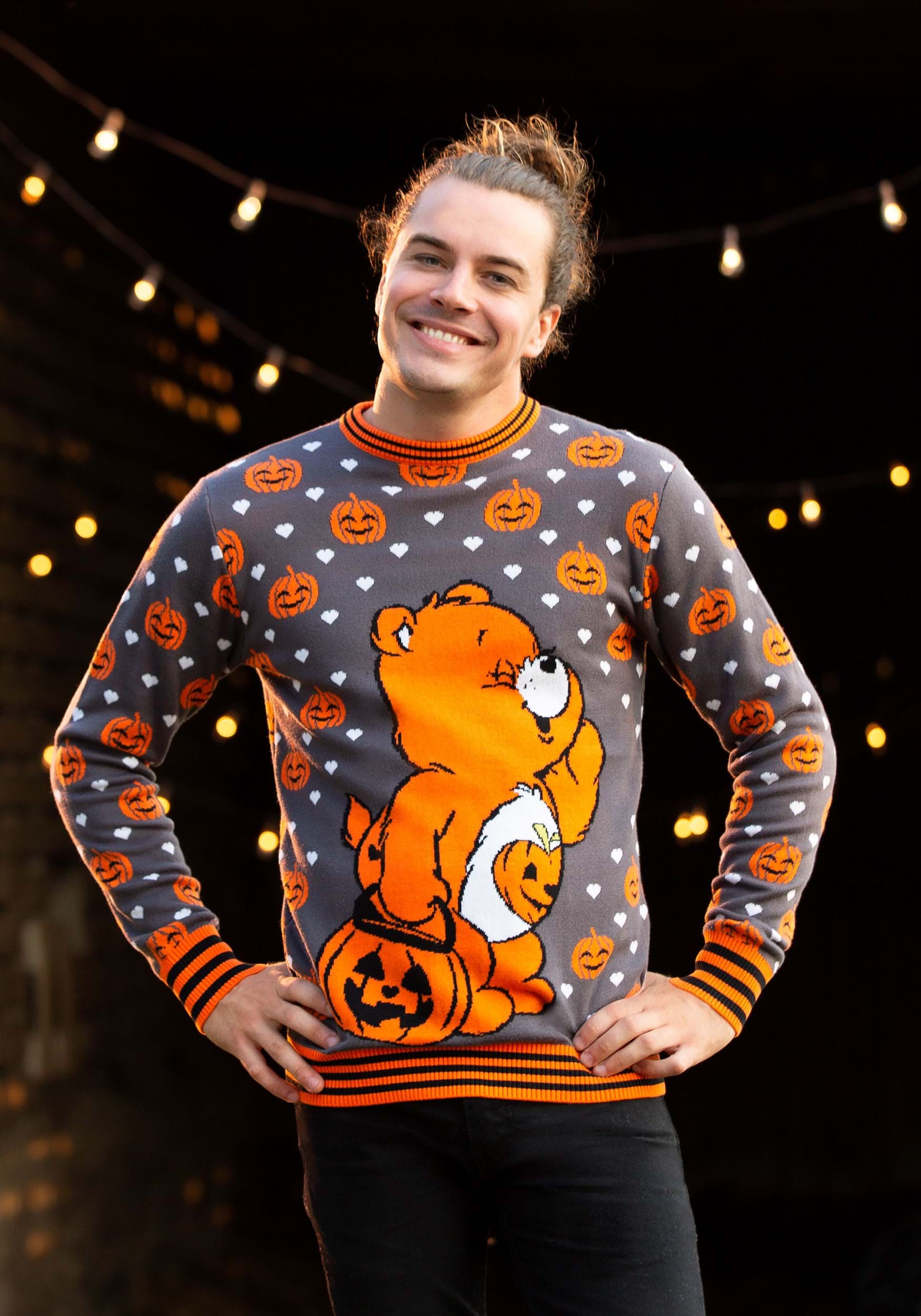 Care Bears Trick-or-Sweet Bear Halloween Ugly Sweater for Adults