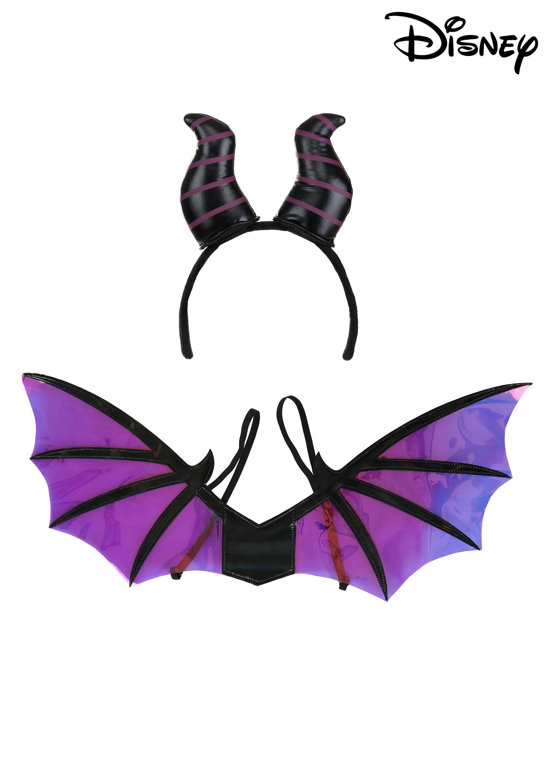 Maleficent Dragon Horns Headband & Wings Kit