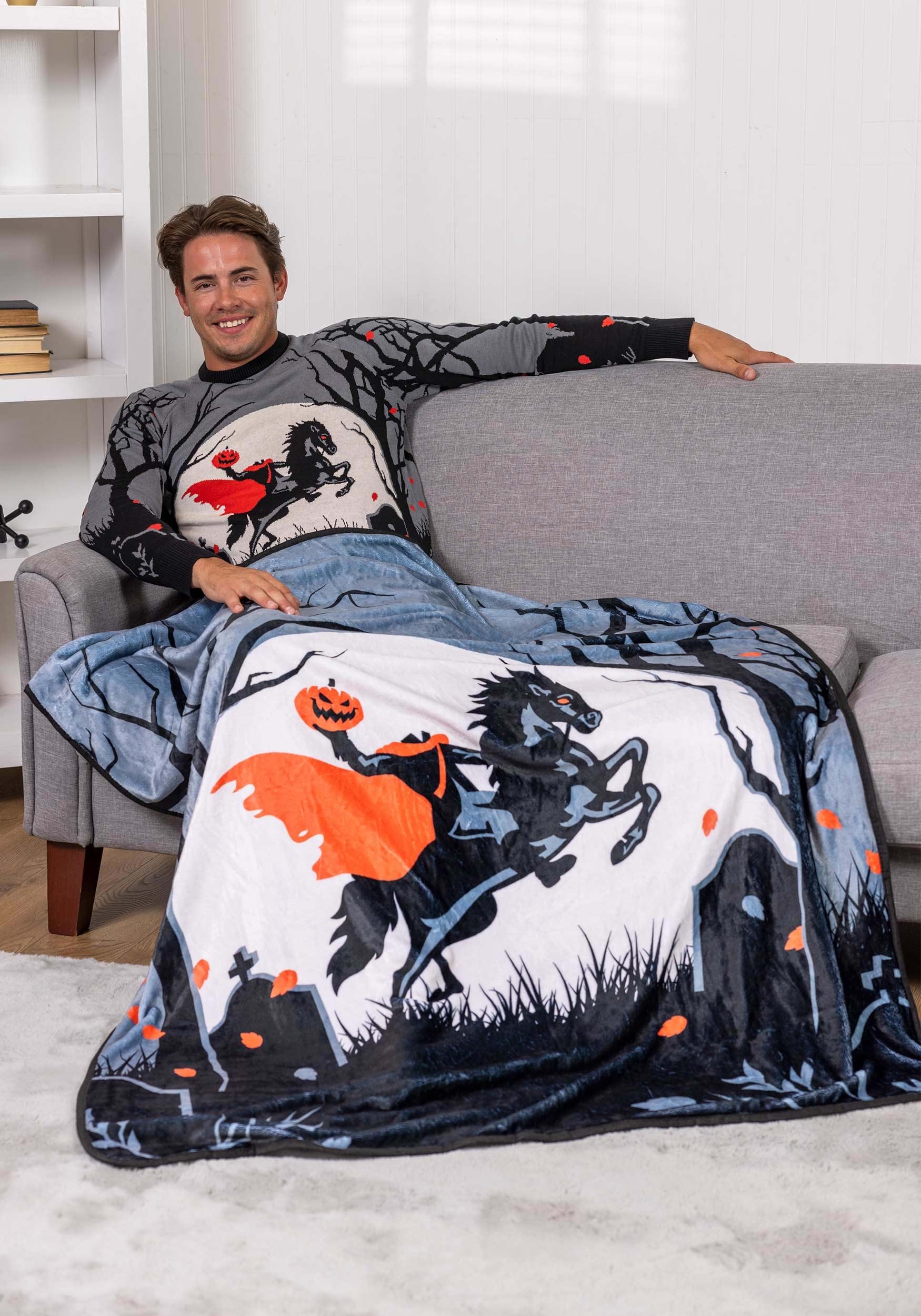 Headless Horseman Throw Blanket