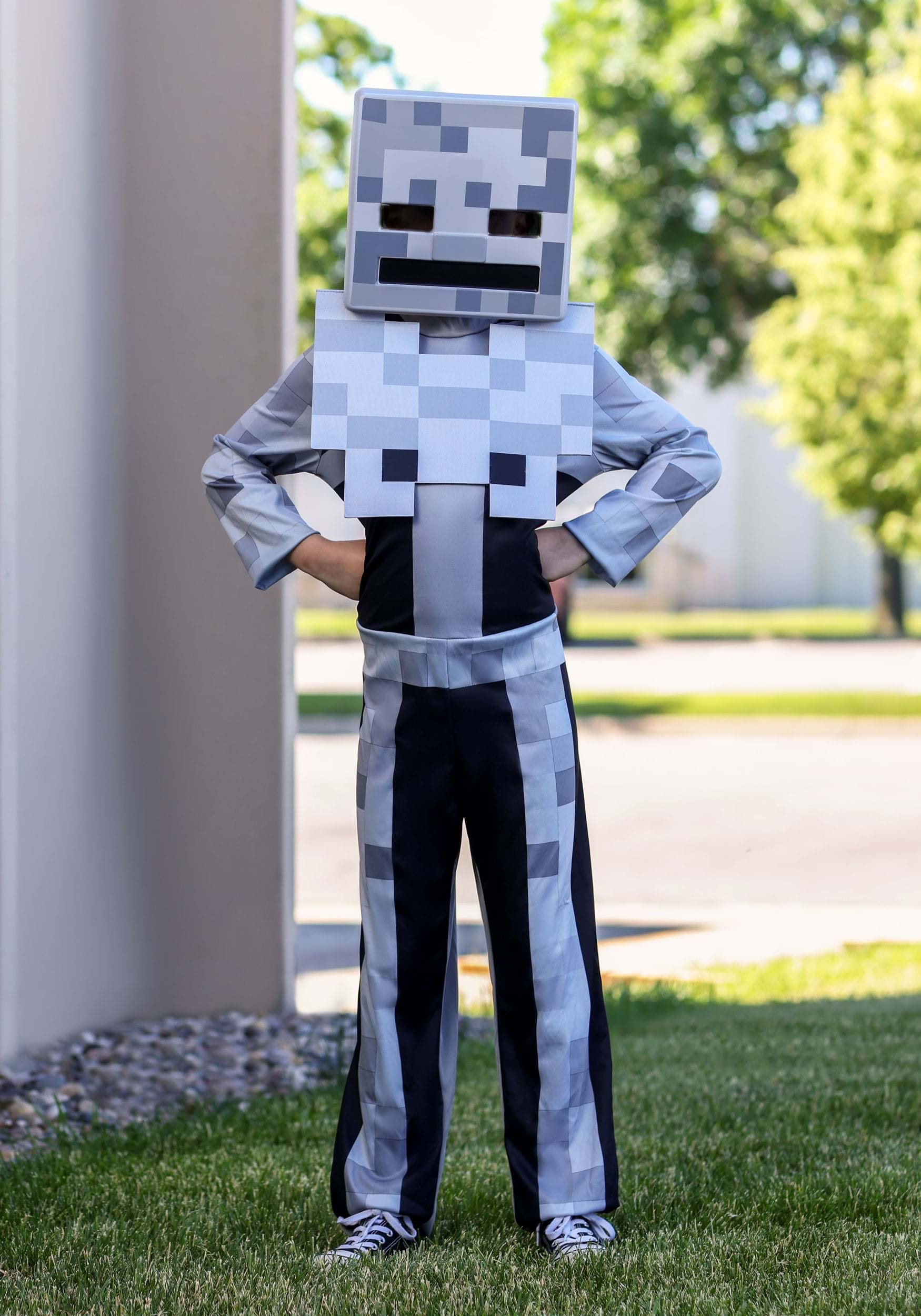 Kid's Minecraft Classic Skeleton Costume