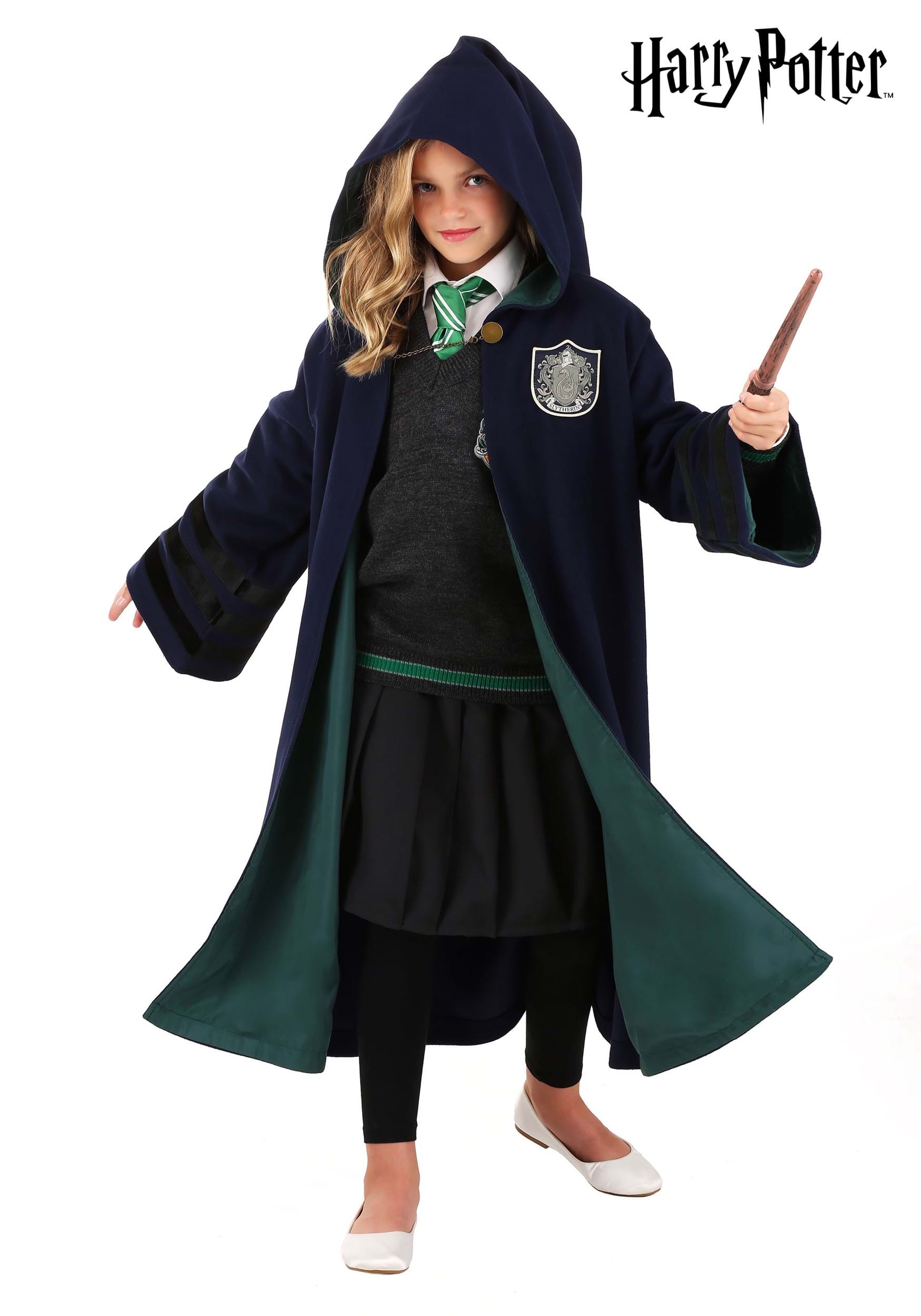 Vintage Kids Hogwarts Slytherin Costume Robe