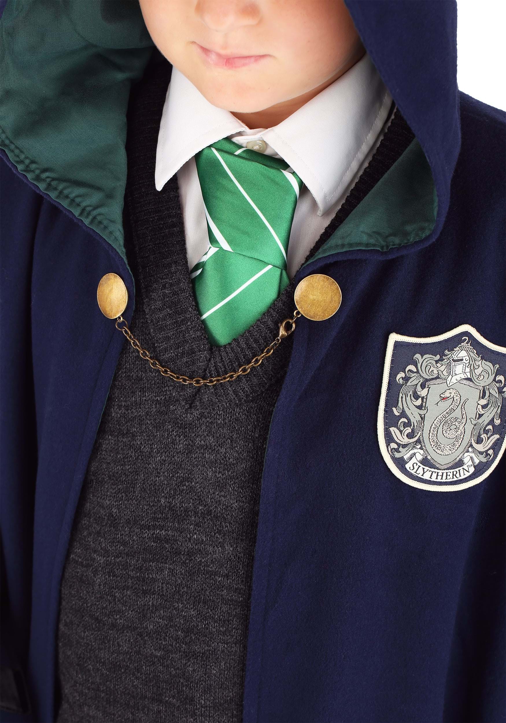 Vintage Kids Hogwarts Slytherin Costume Robe