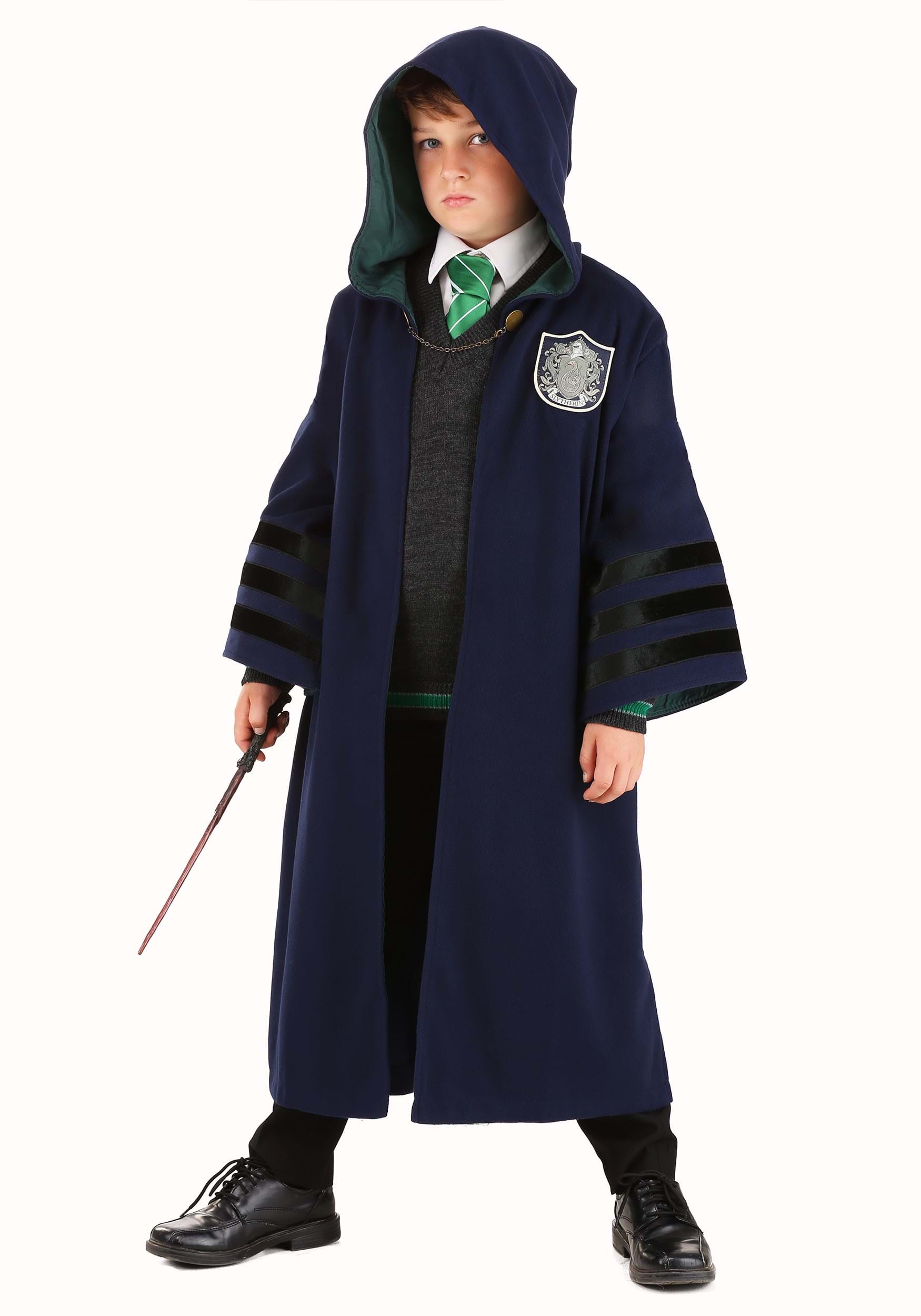 Vintage Kids Hogwarts Slytherin Costume Robe
