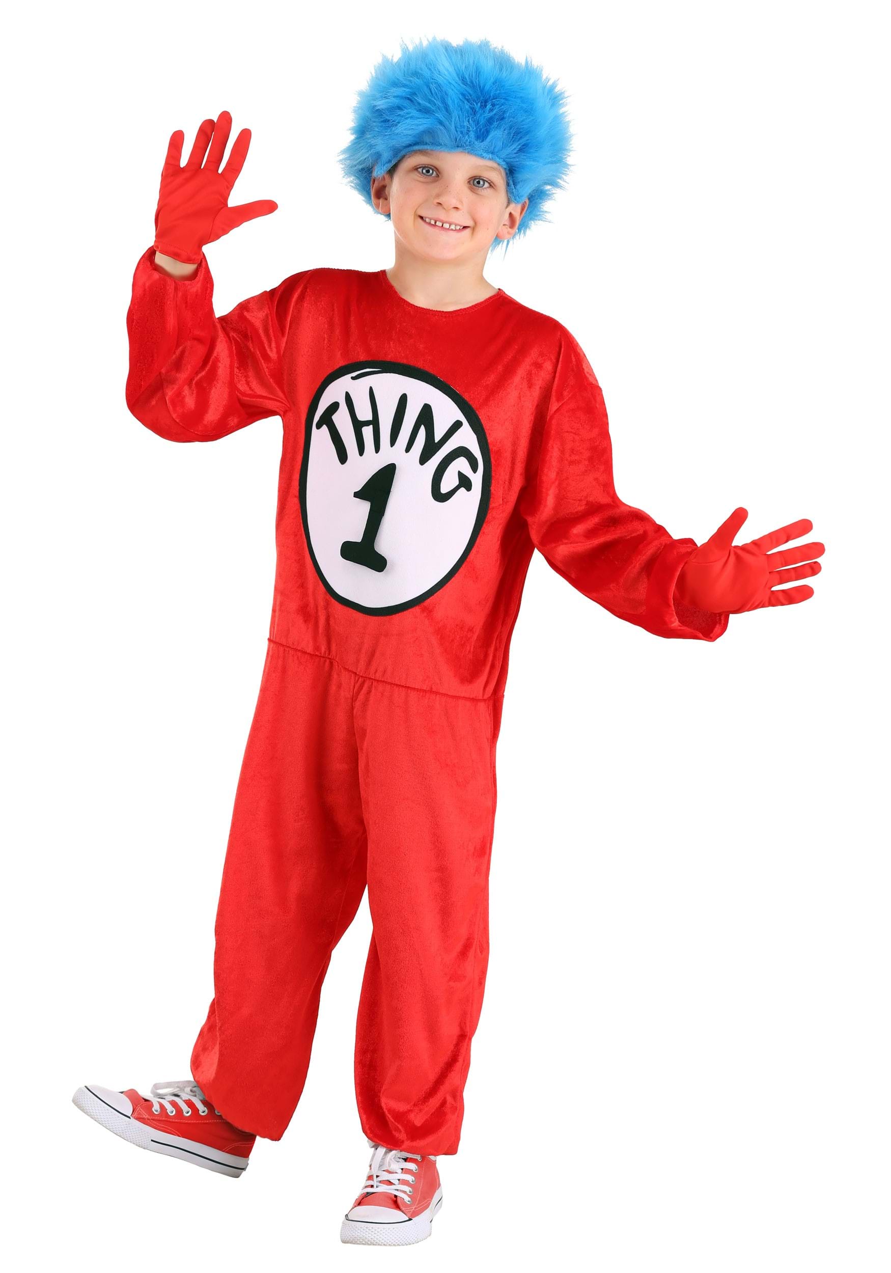 Dr. Seuss Thing 1 & Thing 2 Kid's Costume 2 Dr. Seuss Thing 1 & Thing 2 Kid's Costume