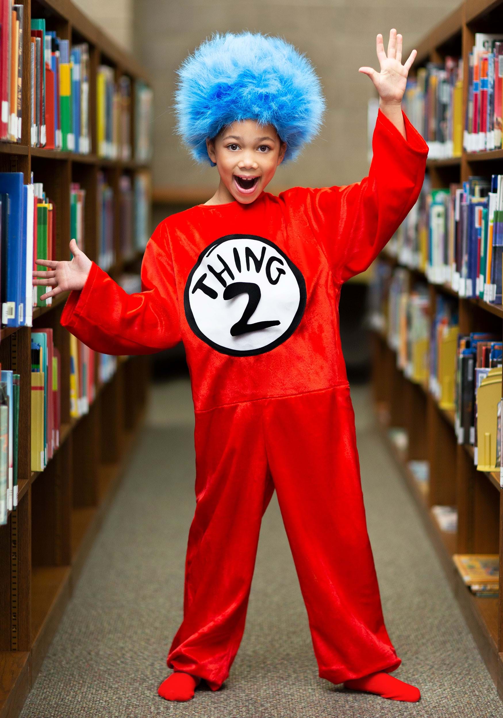 Dr. Seuss Thing 1 & Thing 2 Kid's Costume 6 Dr. Seuss Thing 1 & Thing 2 Kid's Costume