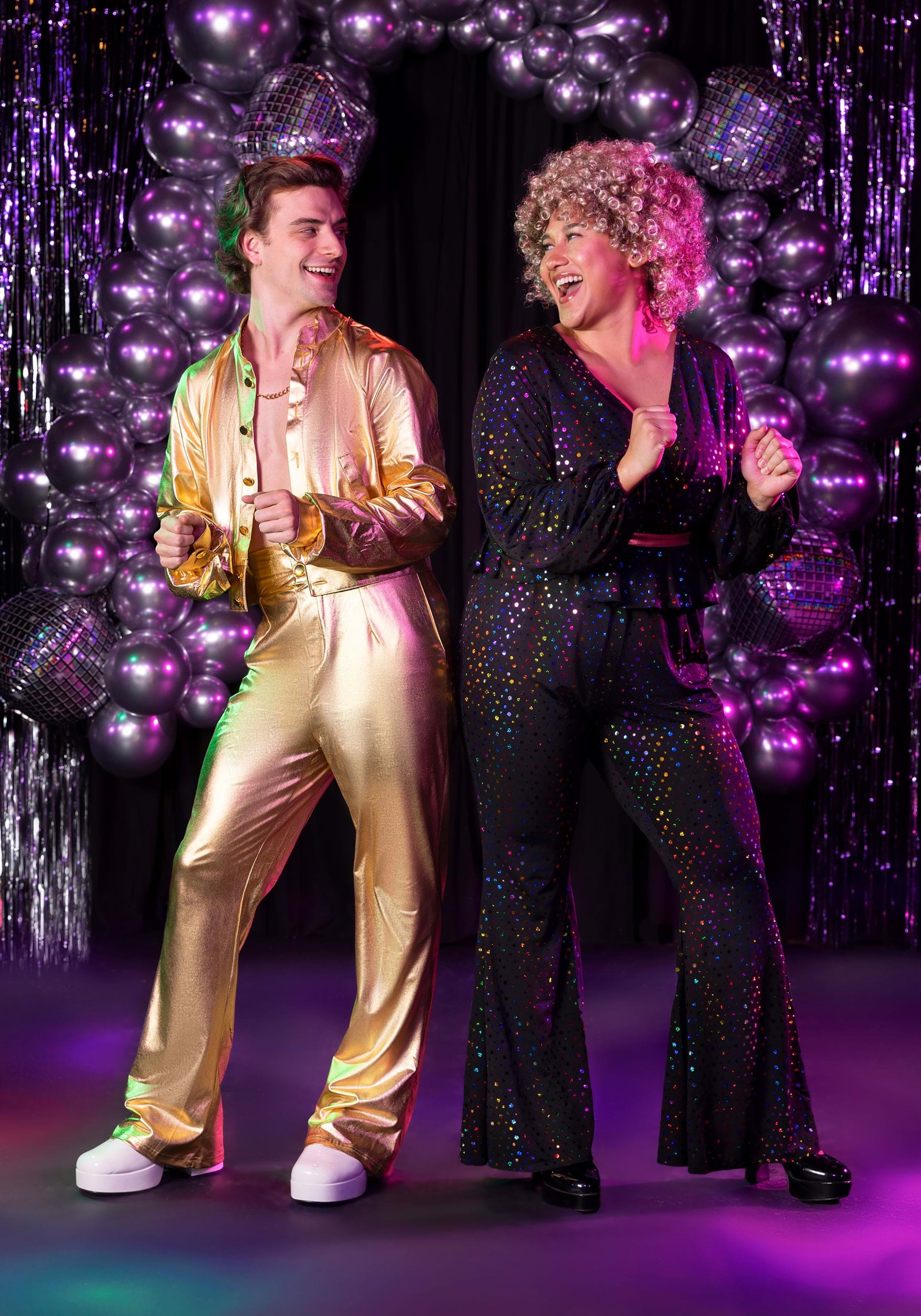 Women's Plus Size Disco Queen Costume 2 Women's Plus Size Disco Queen Costume