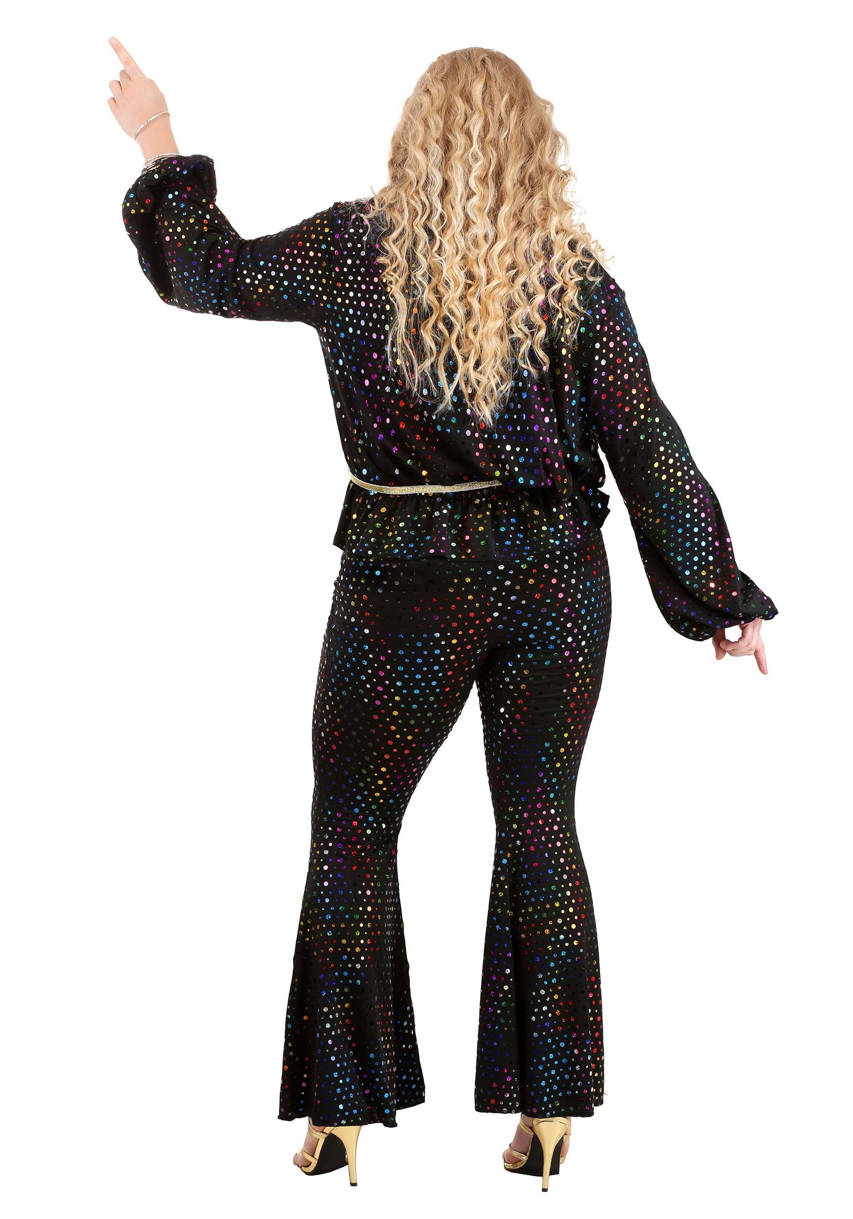 Women's Plus Size Disco Queen Costume 4 Women's Plus Size Disco Queen Costume