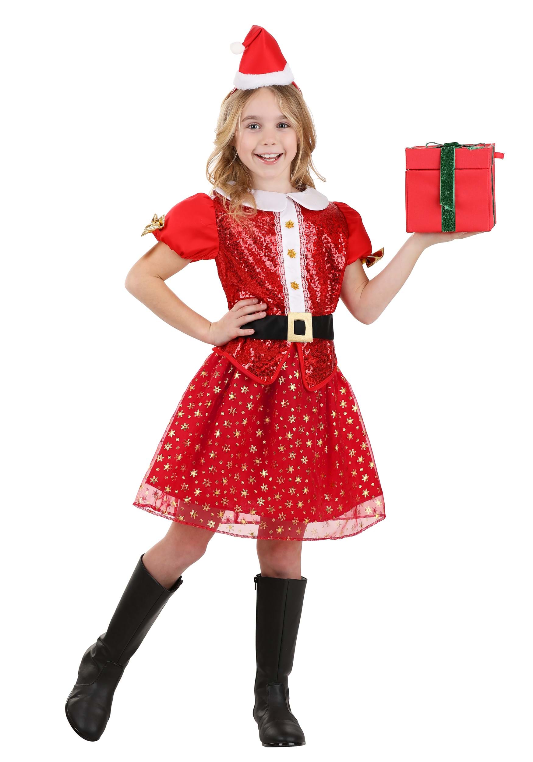 Christmas Girl's Santa Dress 1 Christmas Girl's Santa Dress