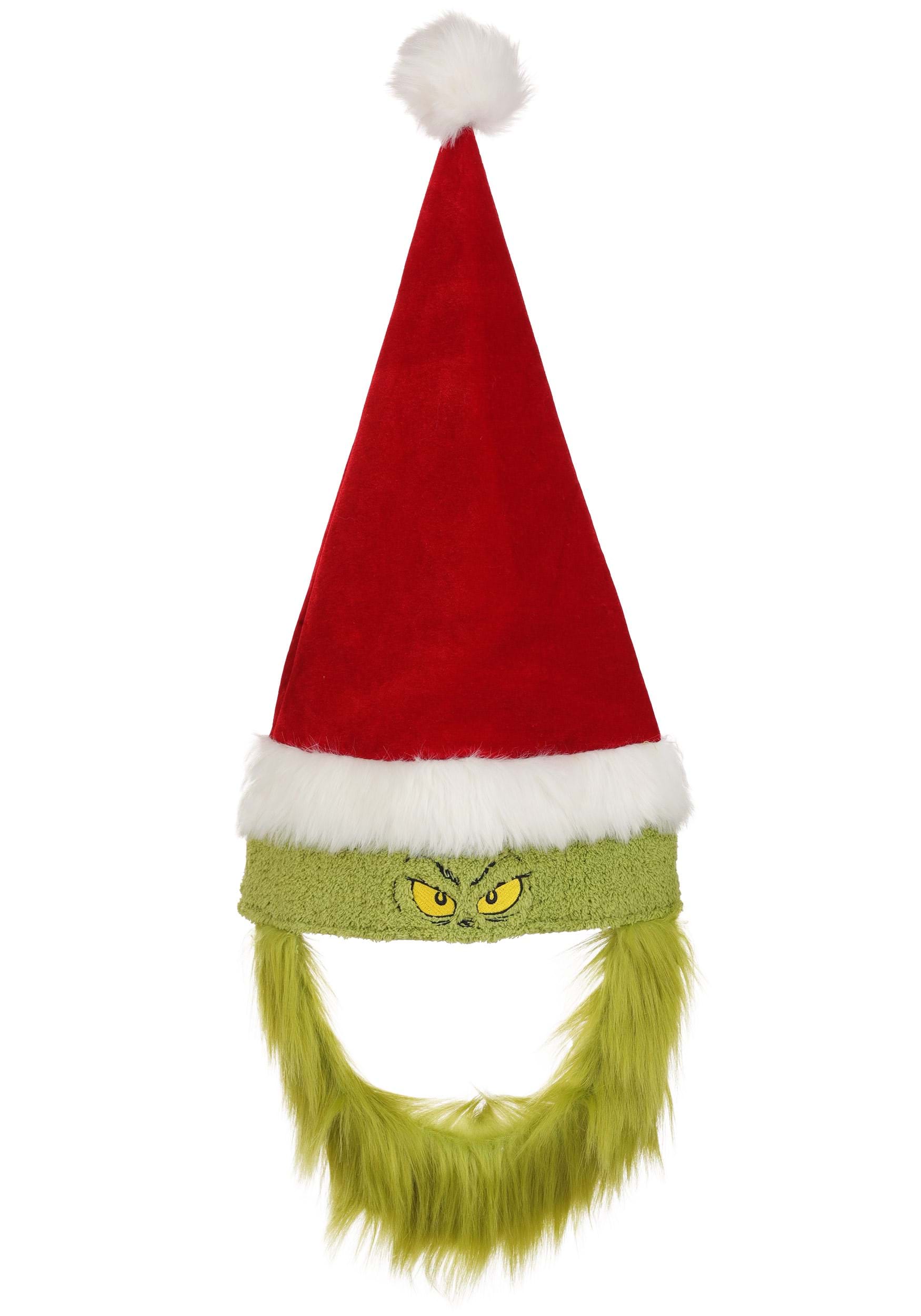 Adult Dr. Seuss Grinch Santa Costume Hat
