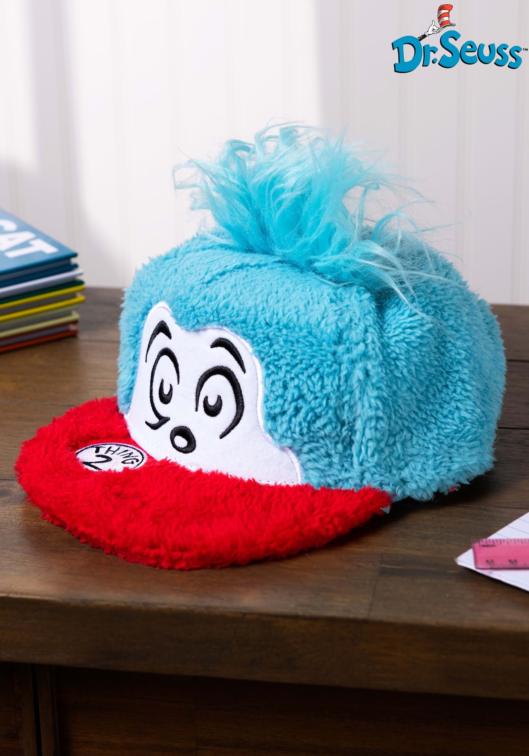 Dr. Seuss Thing 2 Adult/Child Fuzzy Cap