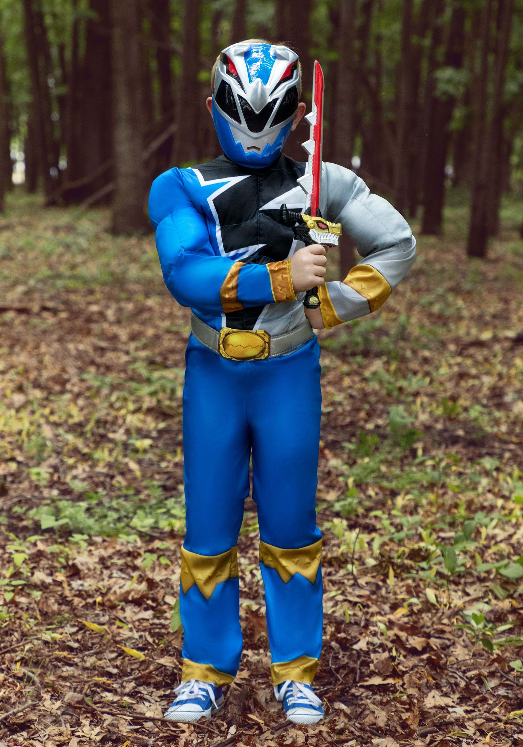 Power Rangers Dino Fury Blue Ranger Costume for Kids