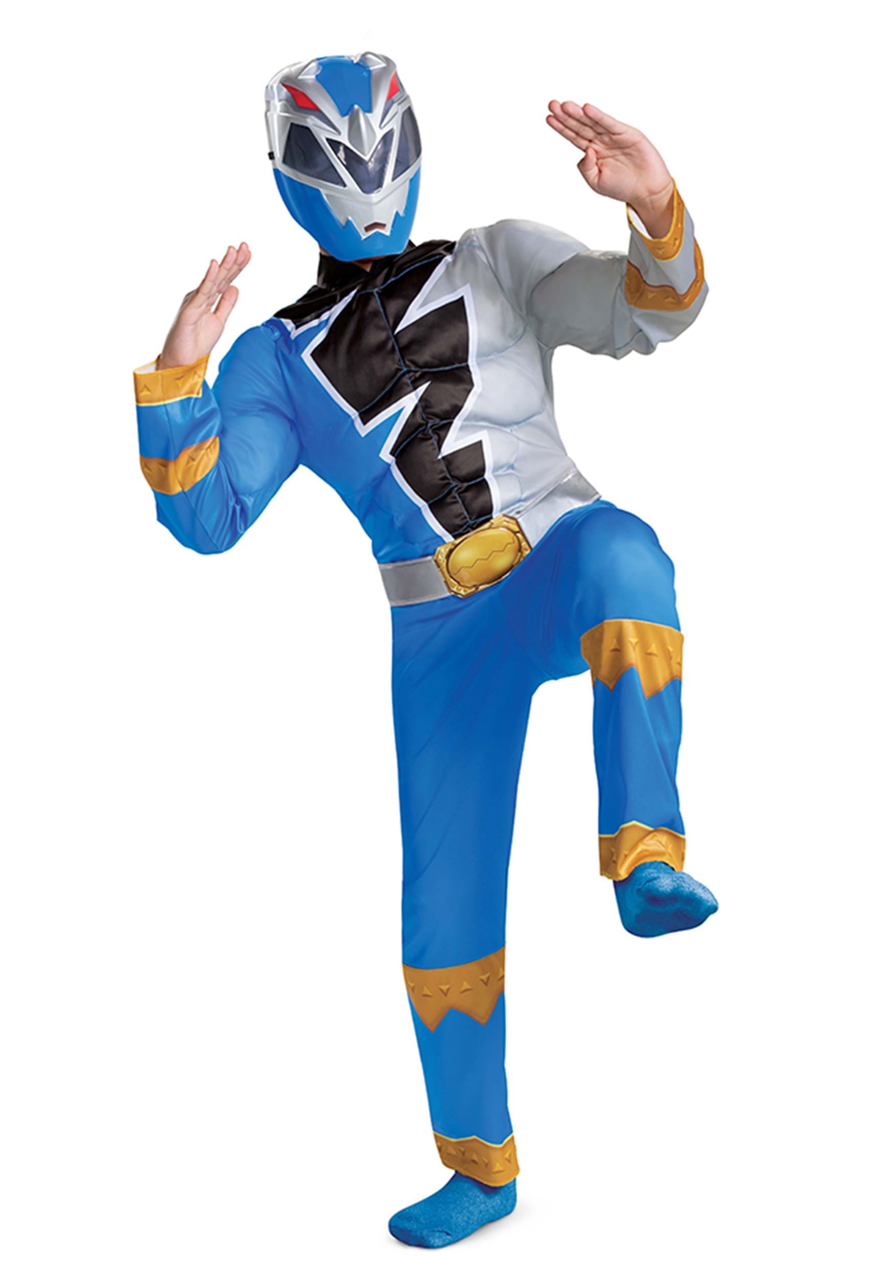 Power Rangers Dino Fury Blue Ranger Costume for Kids