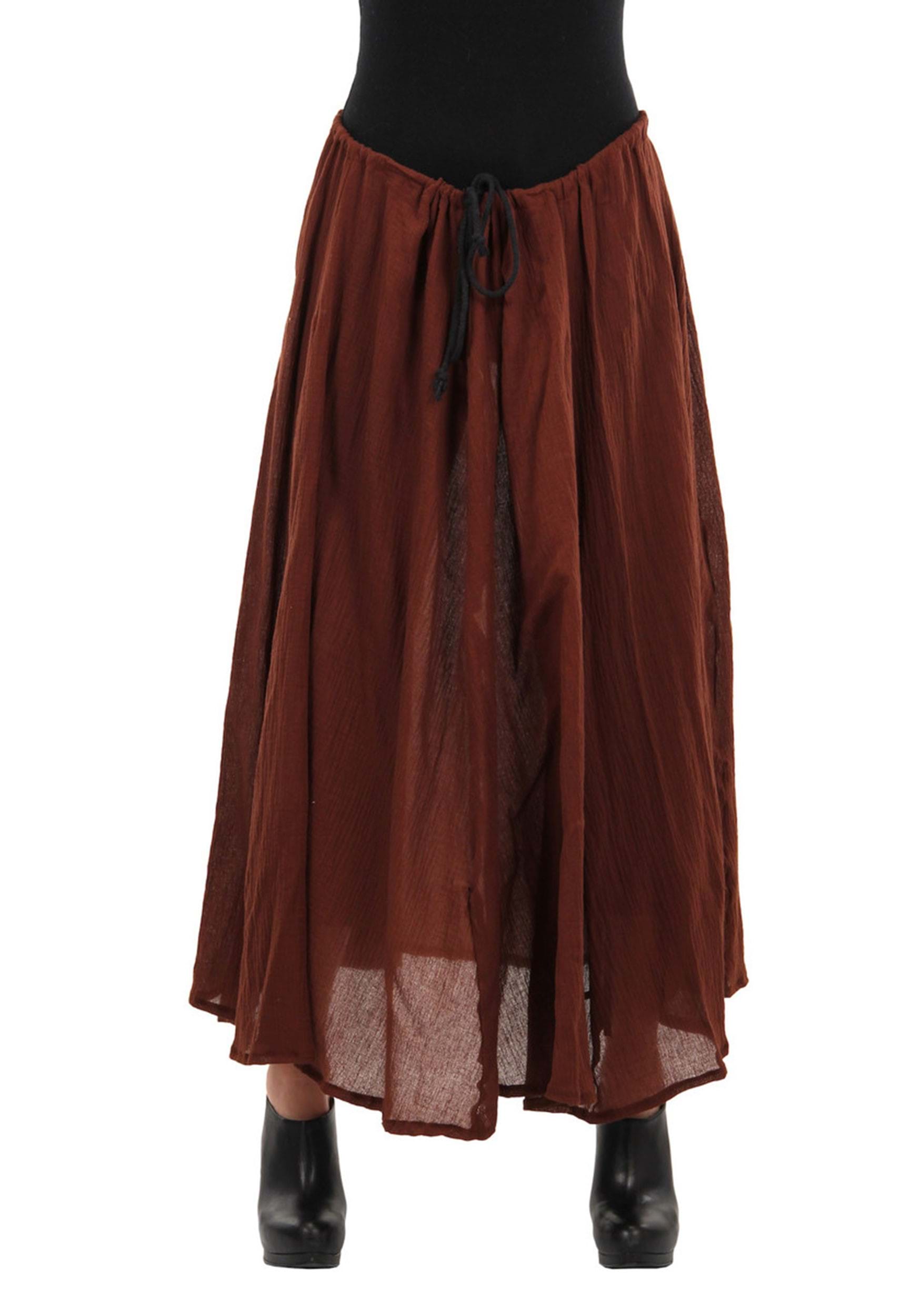 Brown Pirate Parachute Skirt
