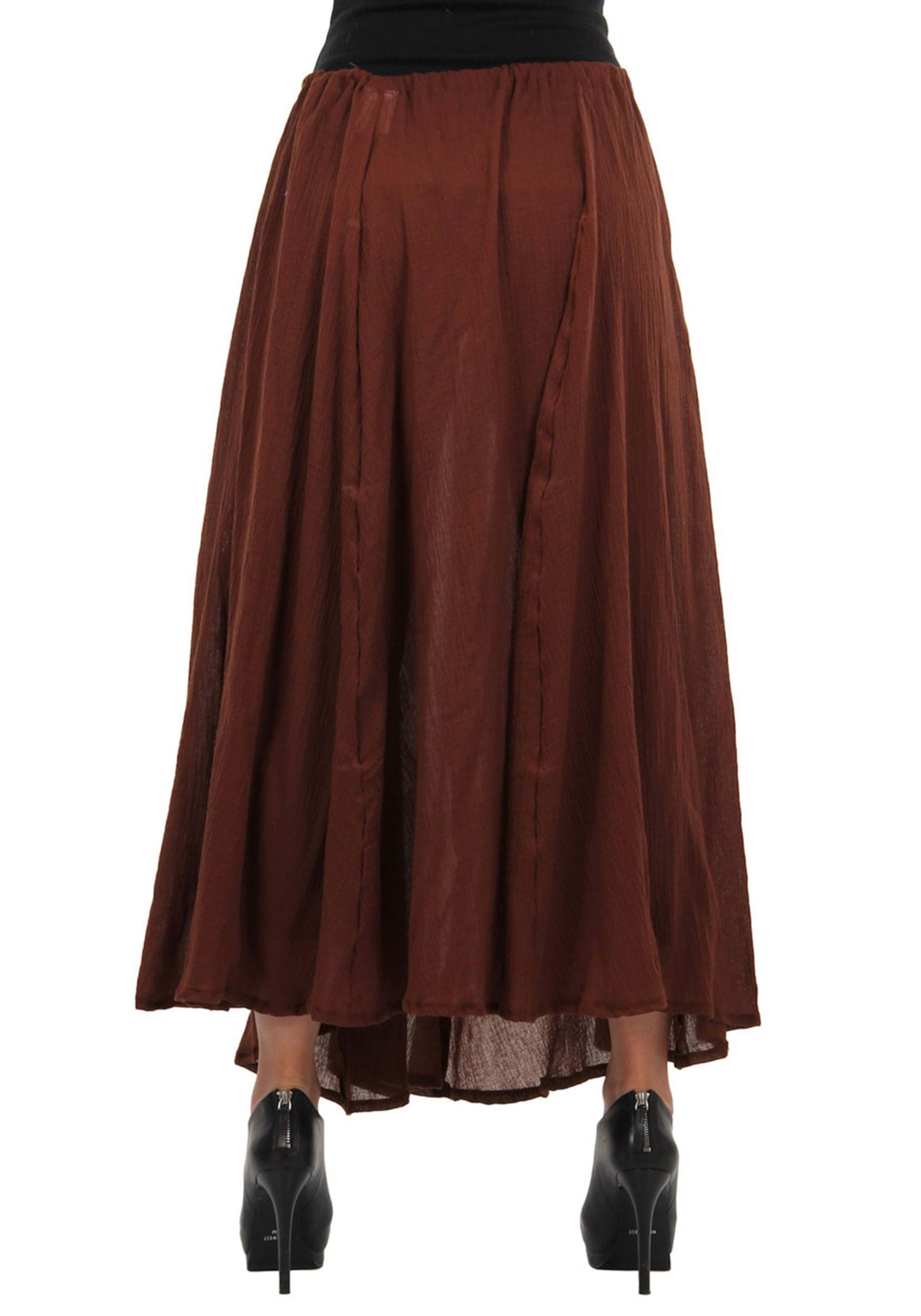 Brown Pirate Parachute Skirt