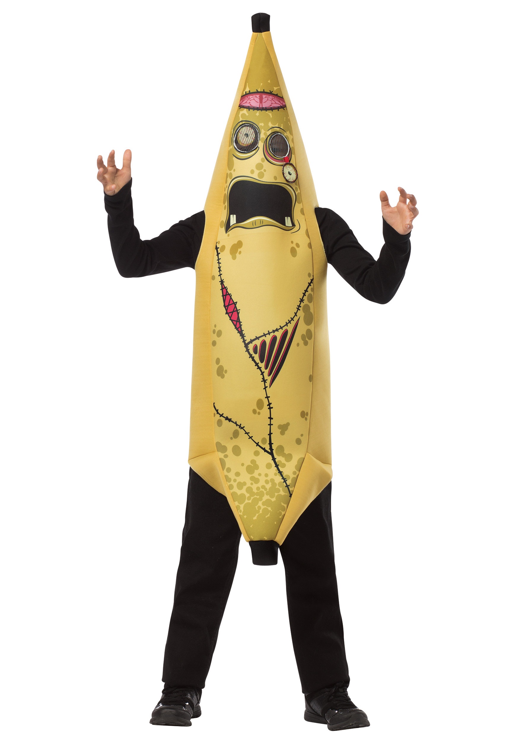 Crazy Zombie Banana Costume for Kids 1 Crazy Zombie Banana Costume for Kids