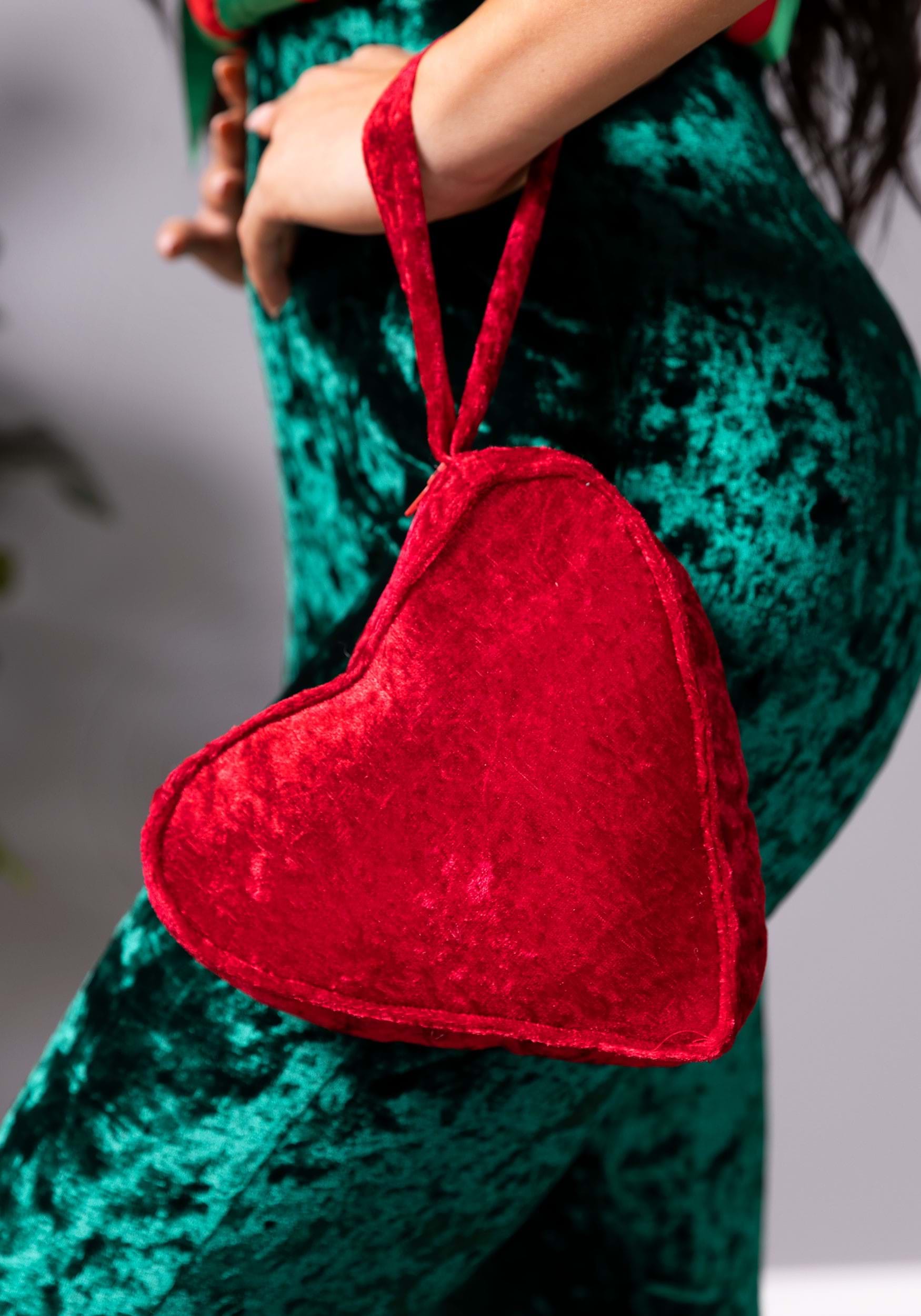 Red Heart Costume Plush Purse