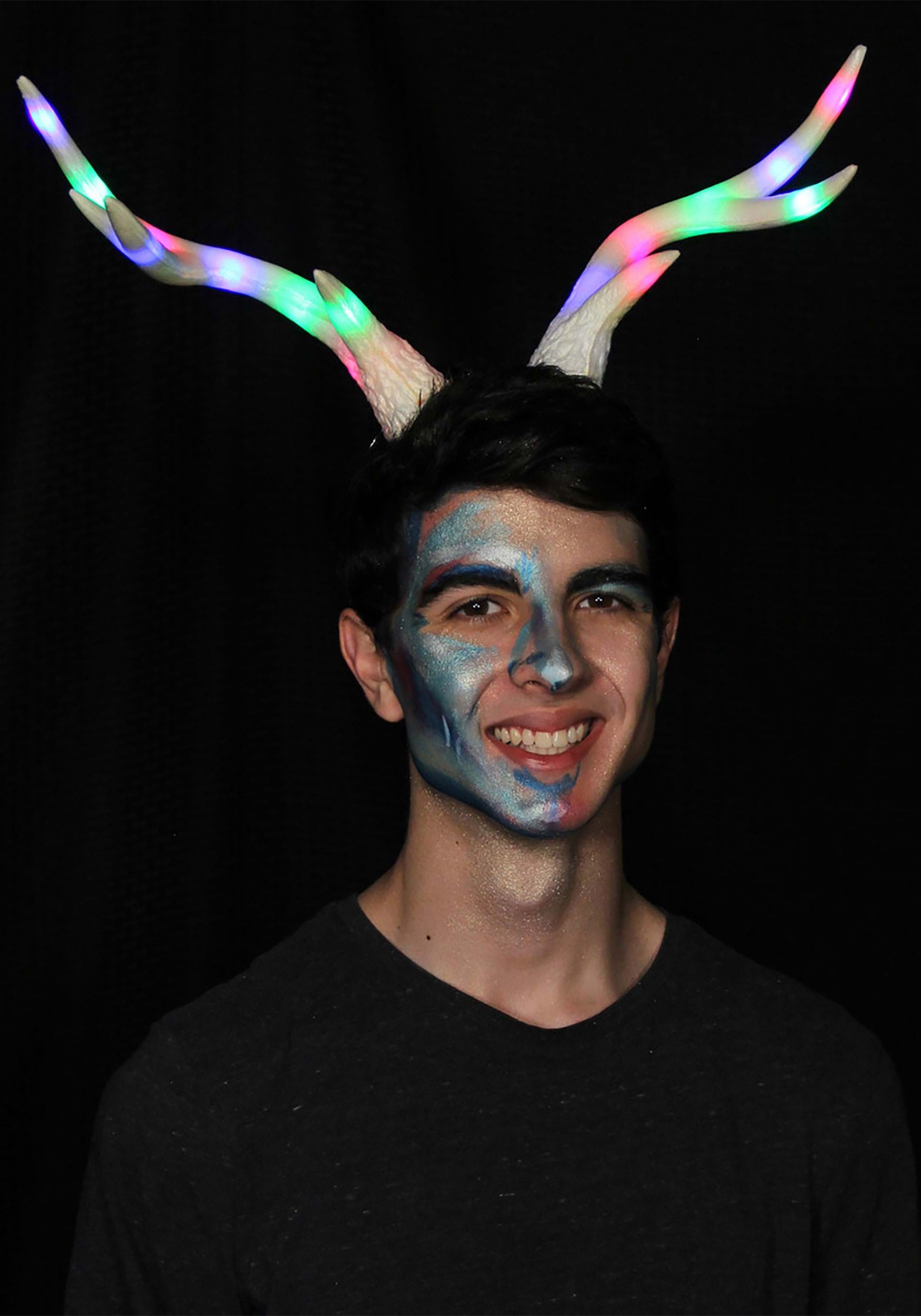Light-Up Multicolor LumenHorns Costume Deer Antlers