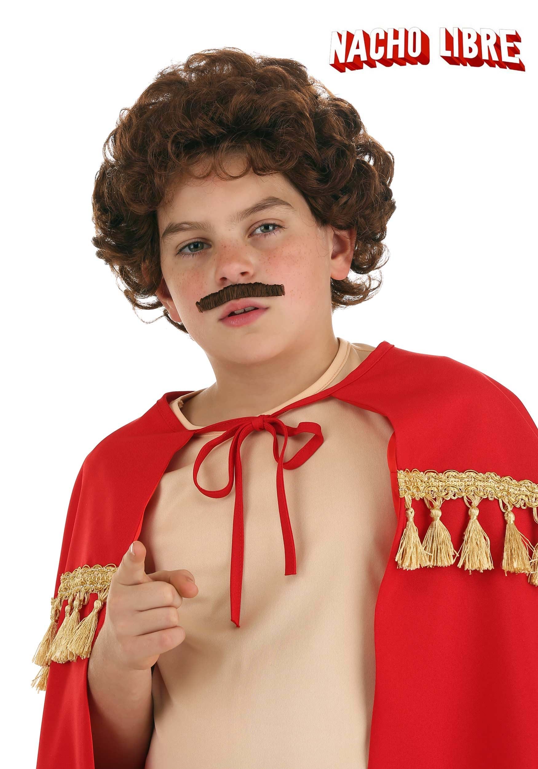 Kid's Nacho Libre Mustache and Wig