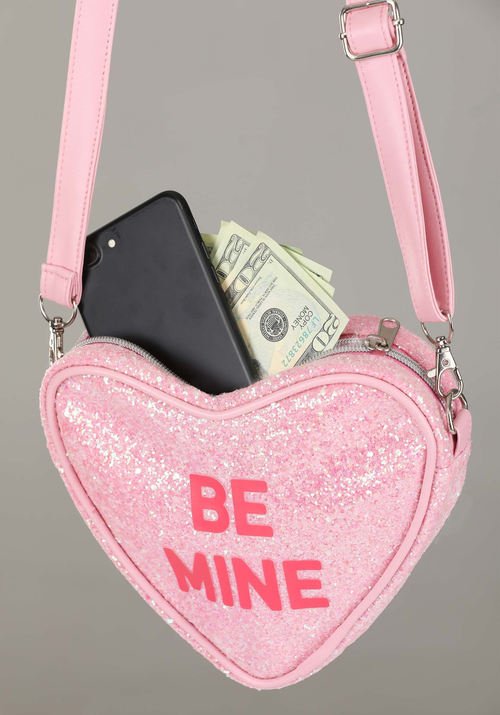 Be Mine Pink Costume Heart Purse