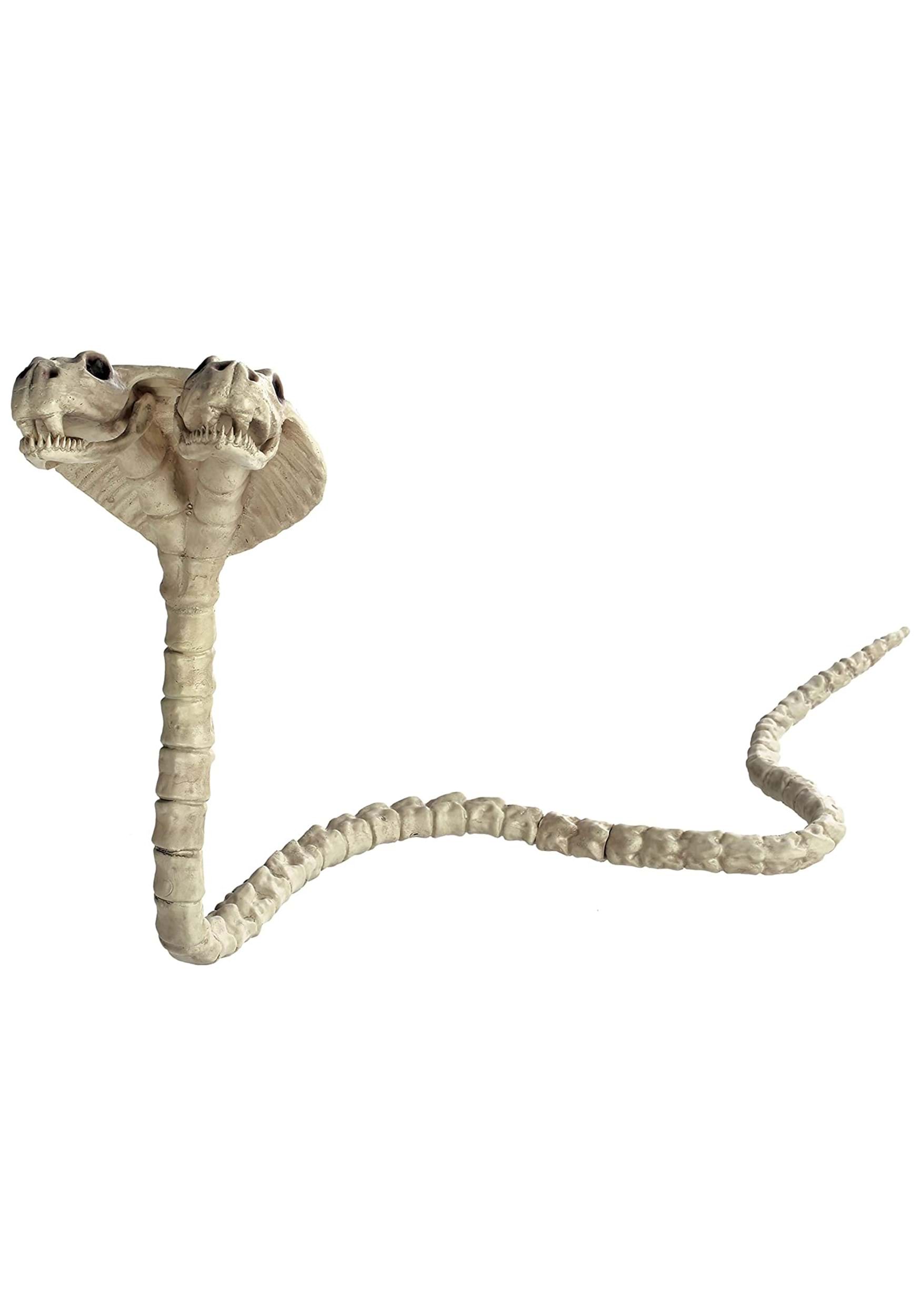 41-Inch Double Headed Skeleton Cobra Decoration
