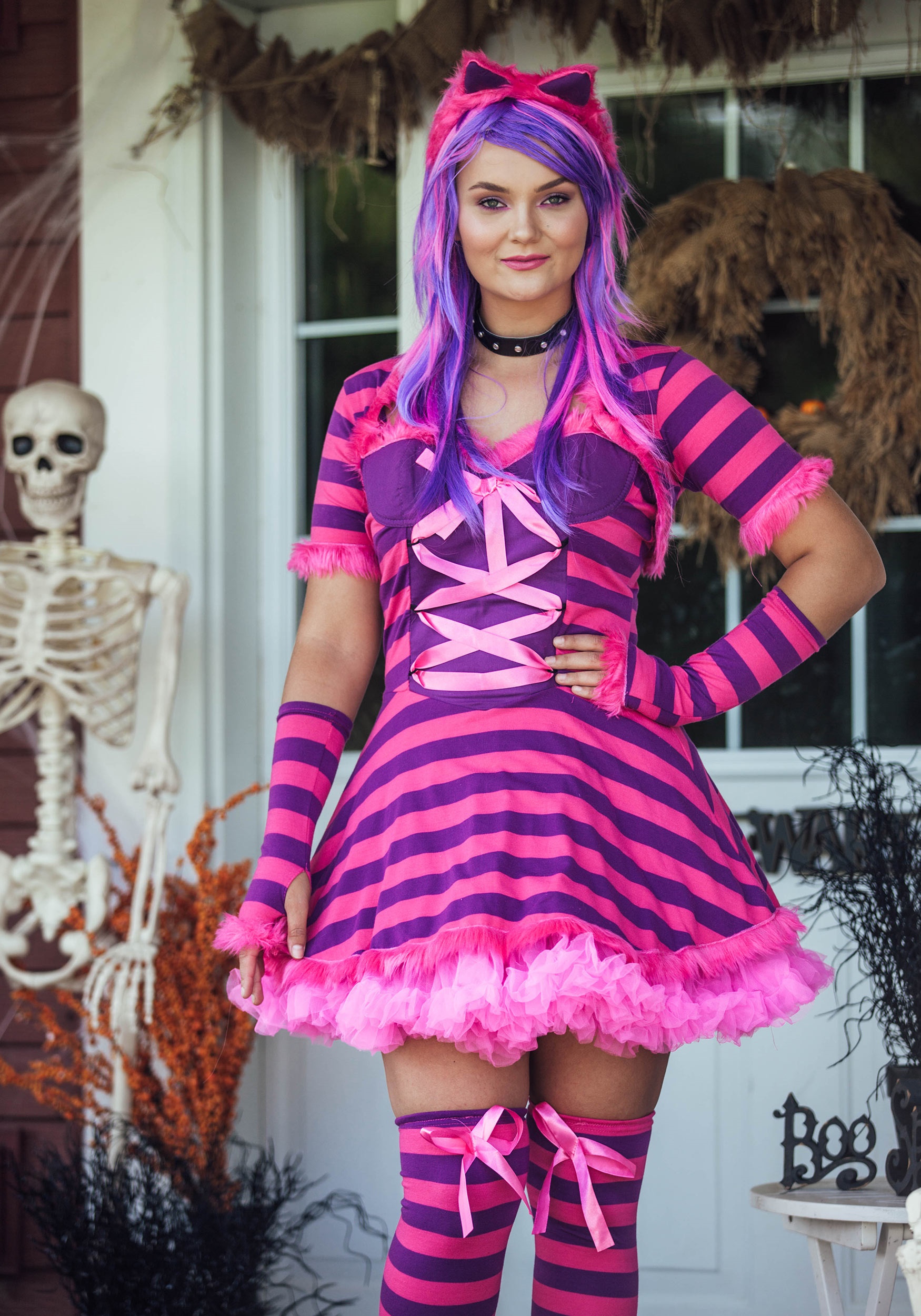 Plus Size Women's Sexy Wonderland Cat Costume
