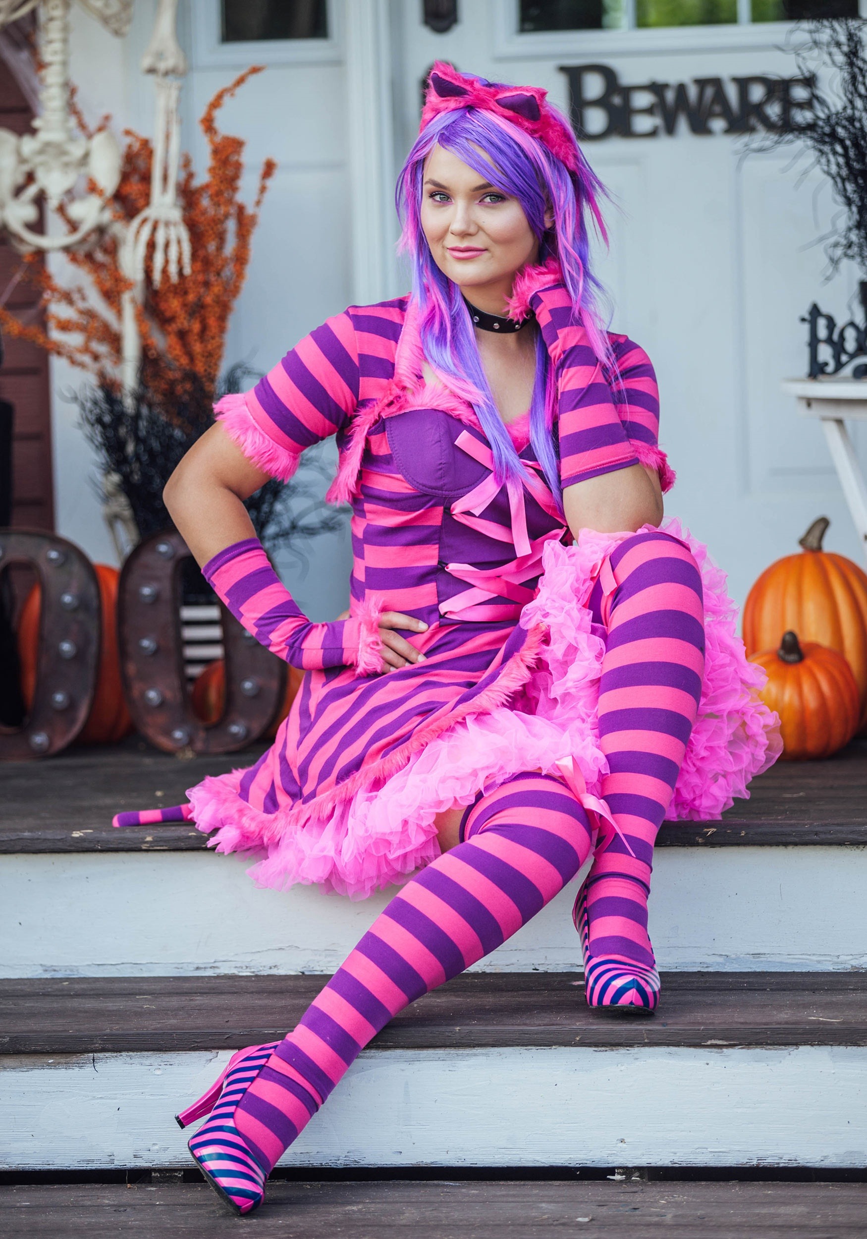 Plus Size Women's Sexy Wonderland Cat Costume