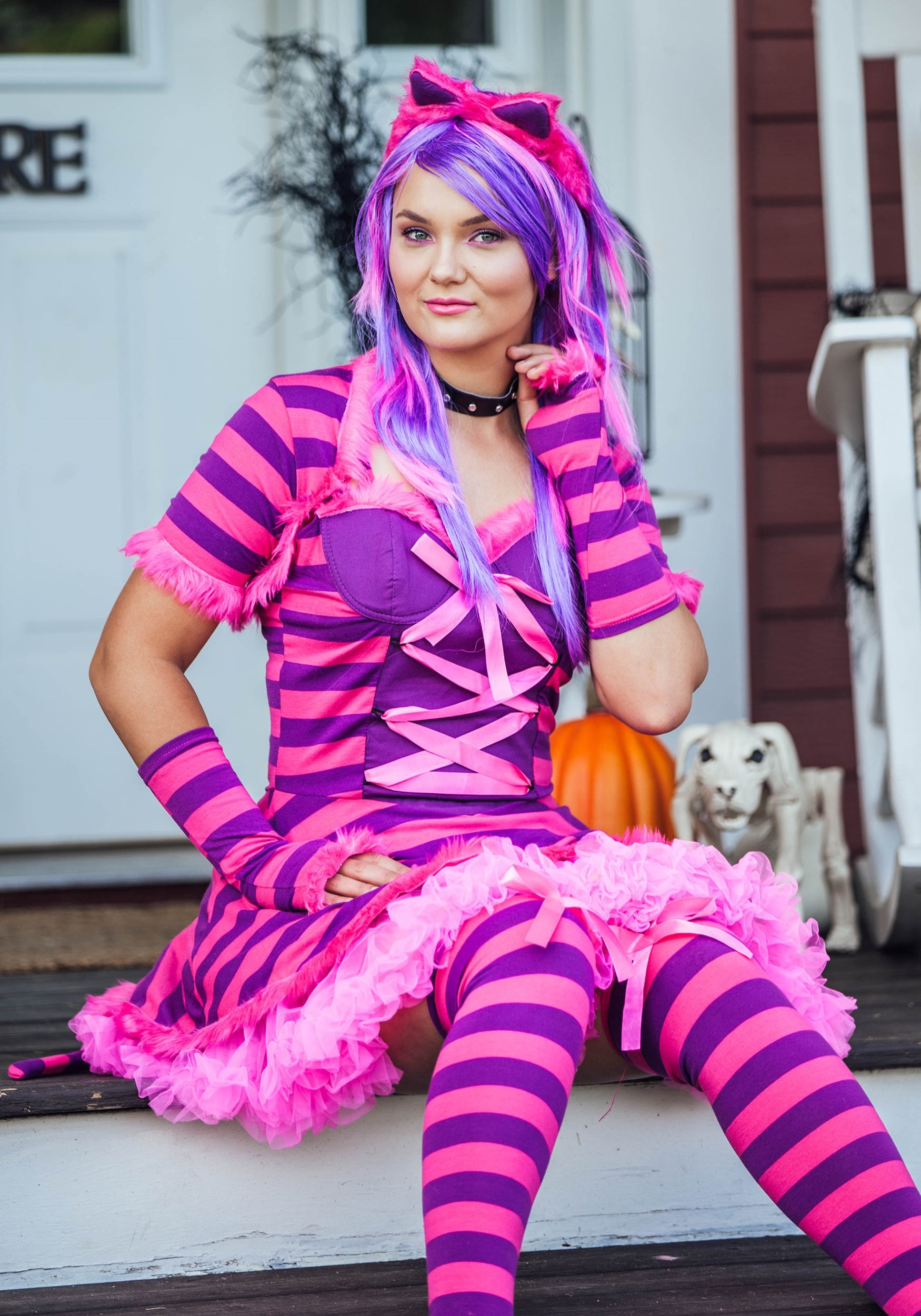 Plus Size Women's Sexy Wonderland Cat Costume