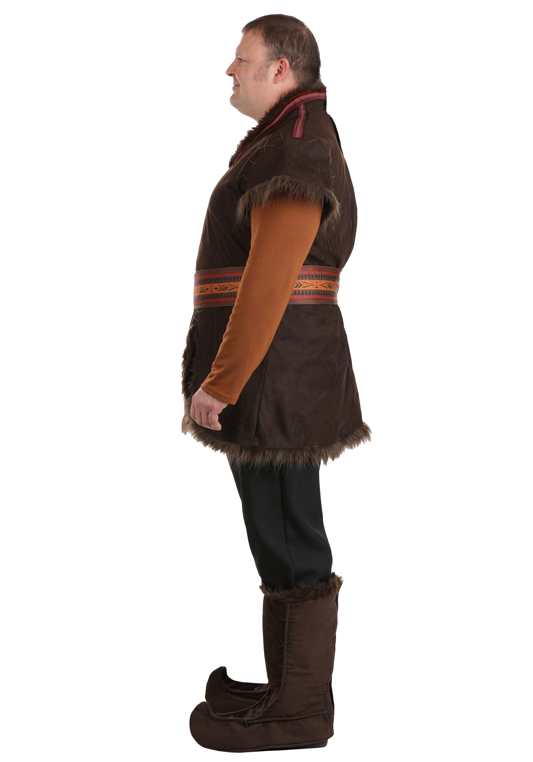 Men's Plus Size Disney Frozen Kristoff Costume 3 Men's Plus Size Disney Frozen Kristoff Costume