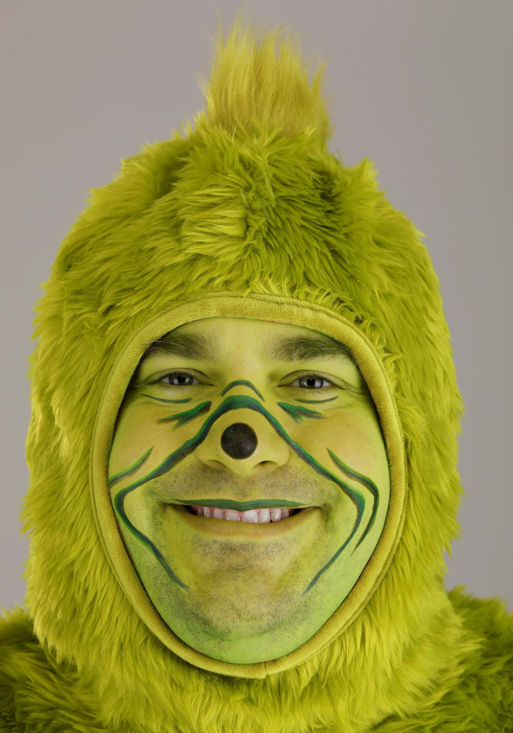 Plus Size Dr. Seuss Grinch Open Face Costume