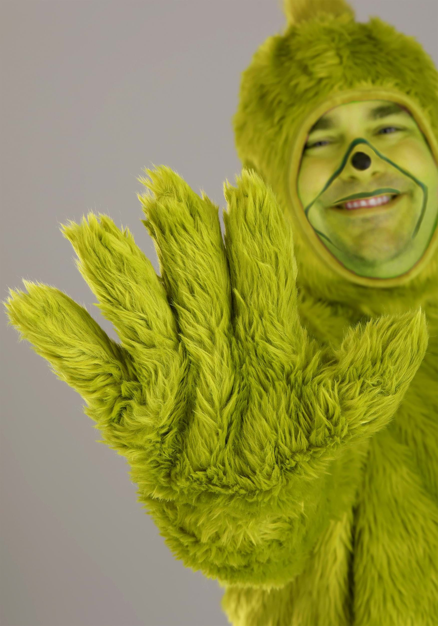 Plus Size Dr. Seuss Grinch Open Face Costume