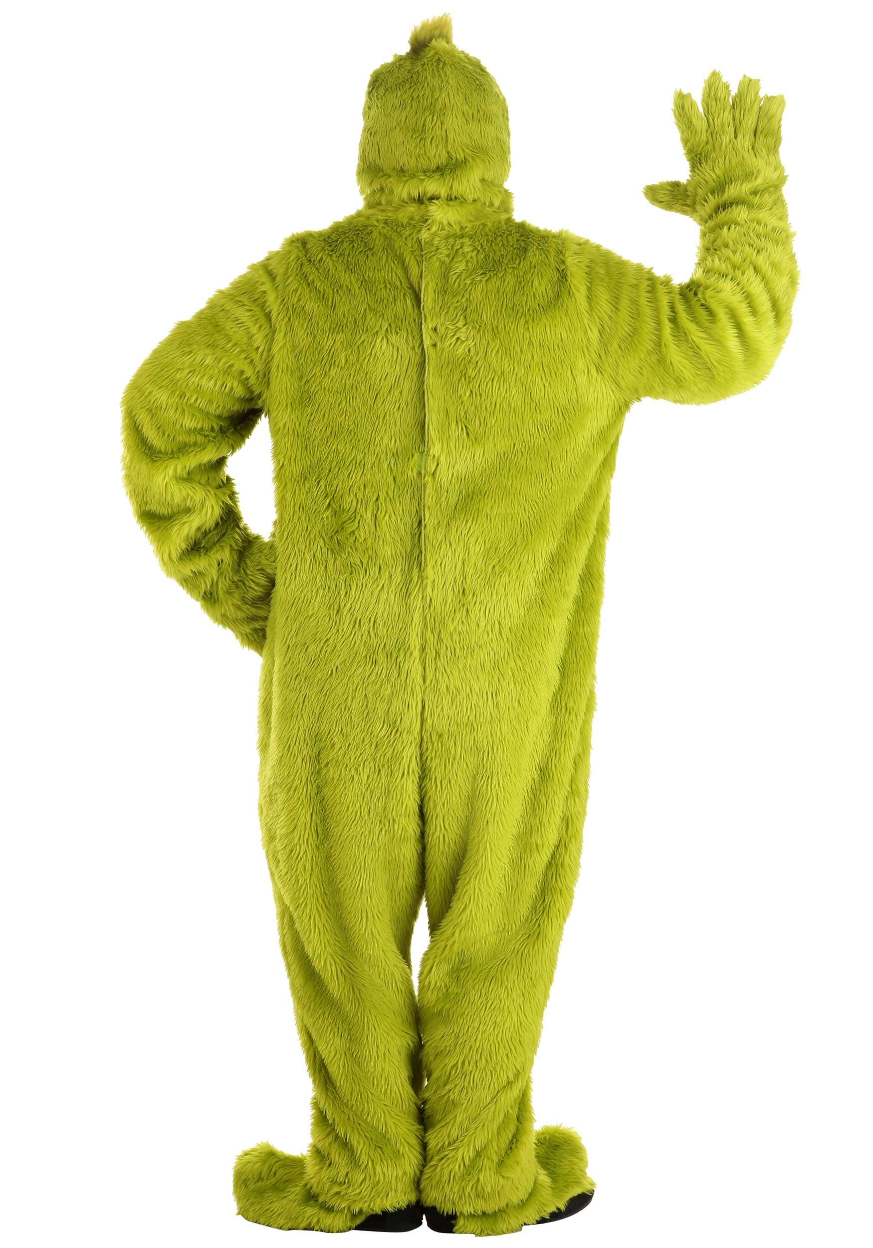 Plus Size Dr. Seuss Grinch Open Face Costume