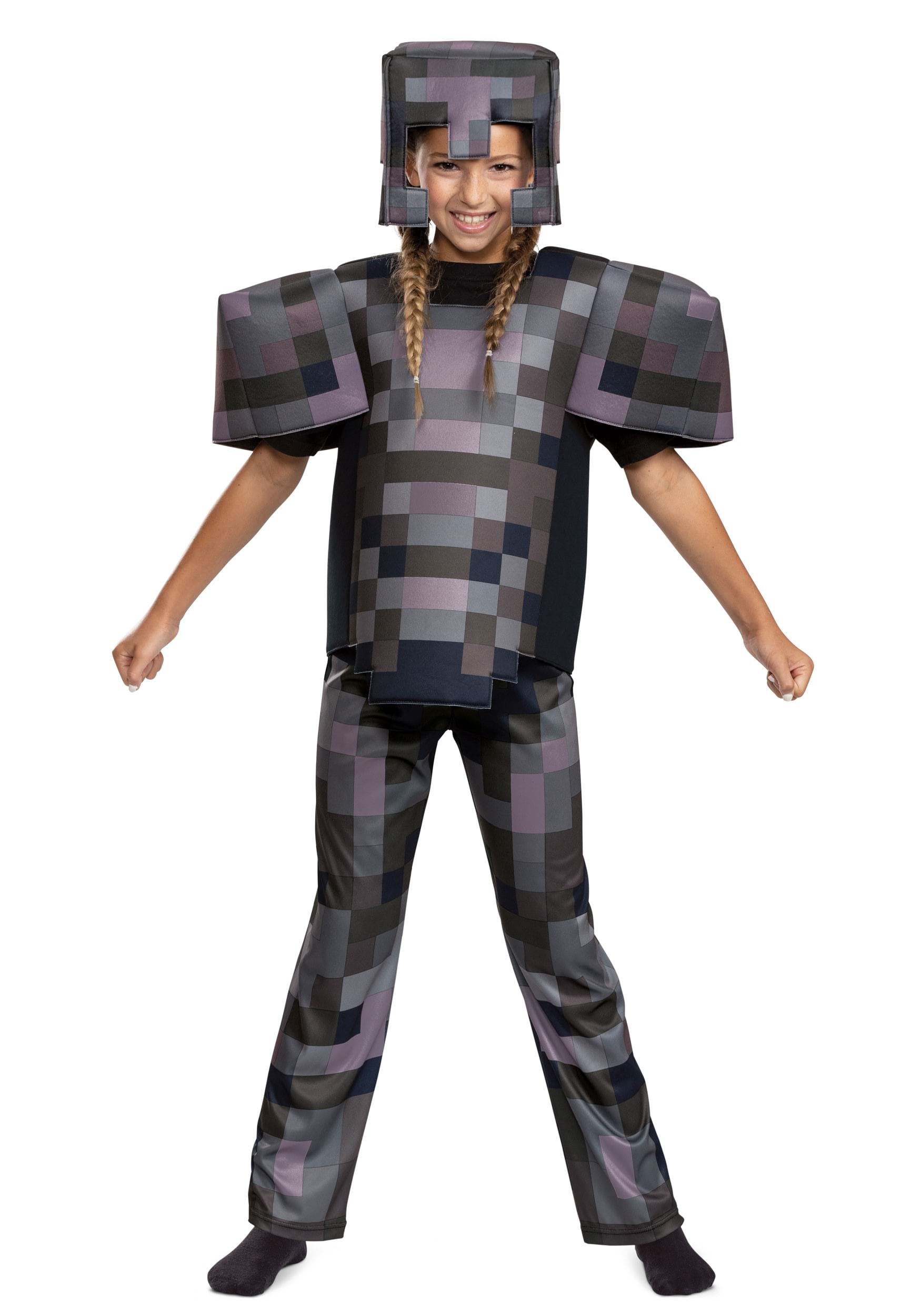 Minecraft Netherite Kid's Armor Deluxe Costume