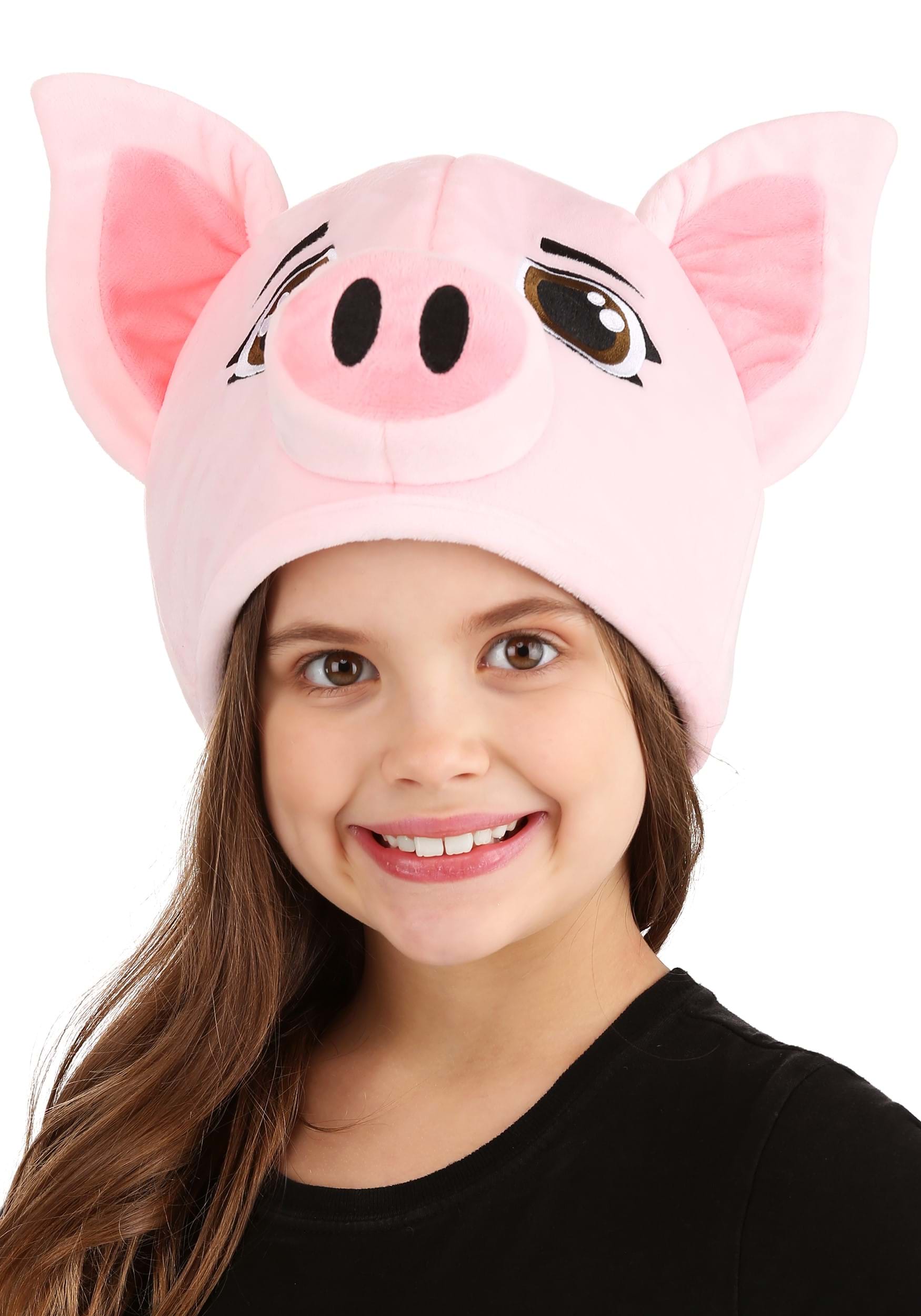 Pink Pig Plush Costume Hat