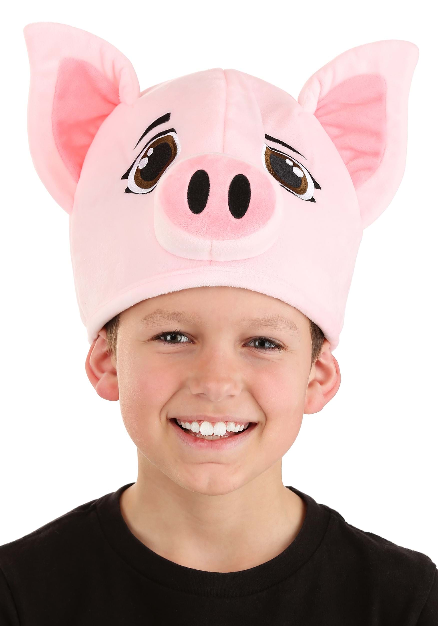 Pink Pig Plush Costume Hat