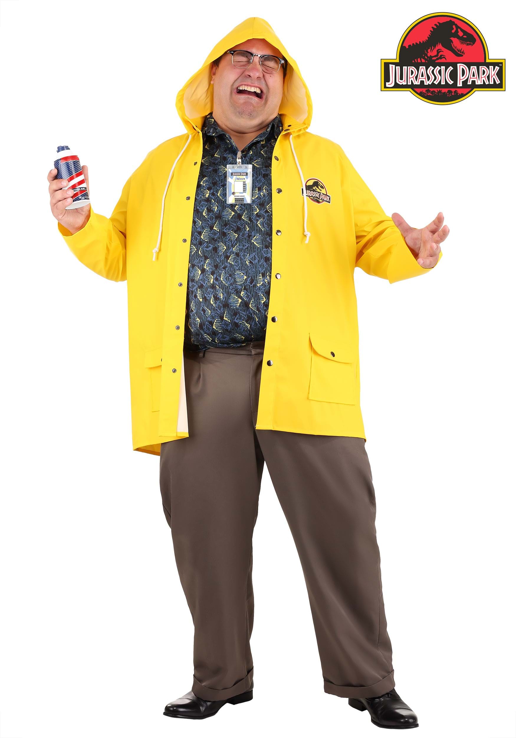 Men's Jurassic Park Plus Size Dennis Nedry Costume