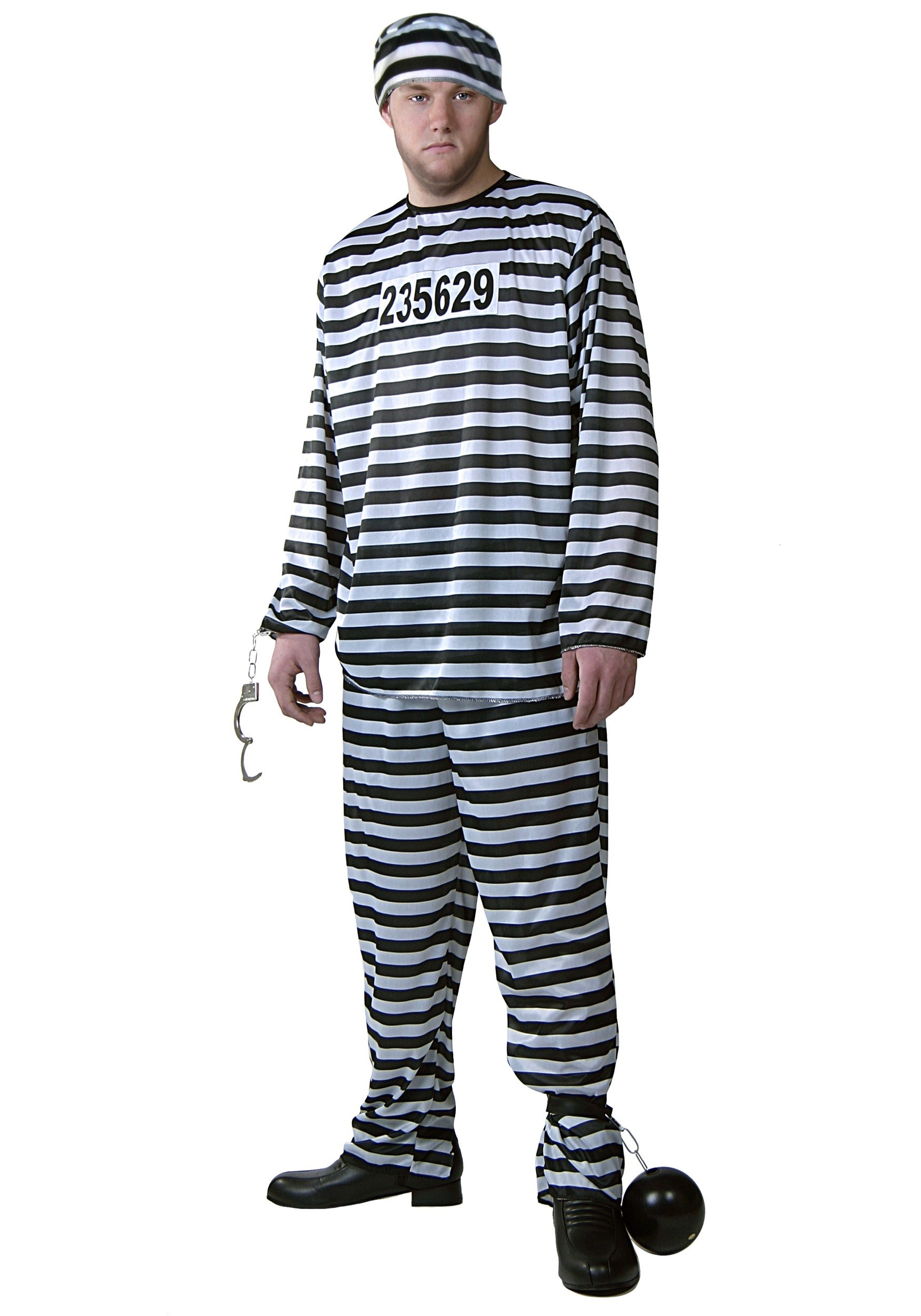 Prisoner Men's Costume 4 Prisoner Men's Costume