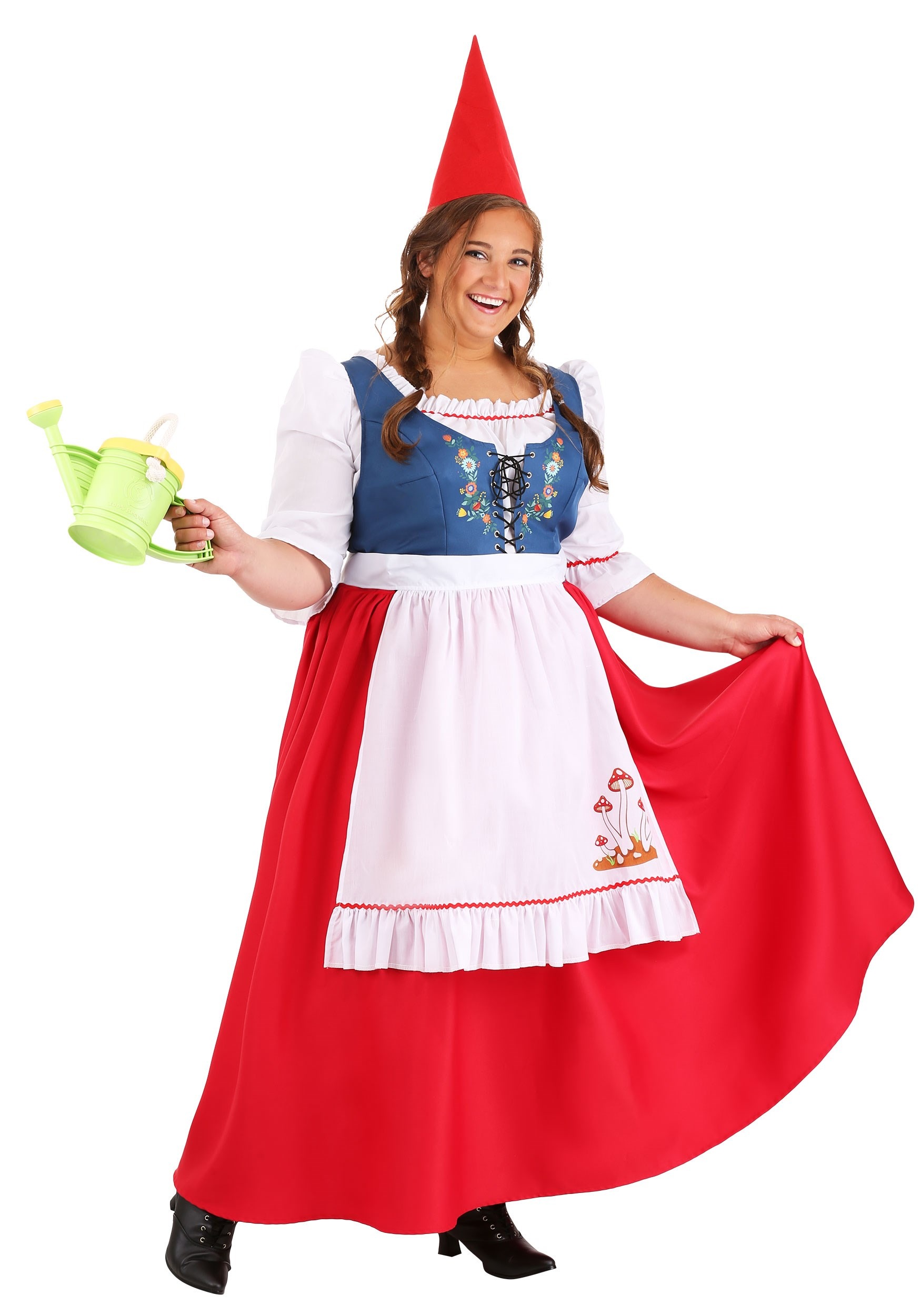 Plus Size Garden Gnome Costume for Women 3 Plus Size Garden Gnome Costume for Women