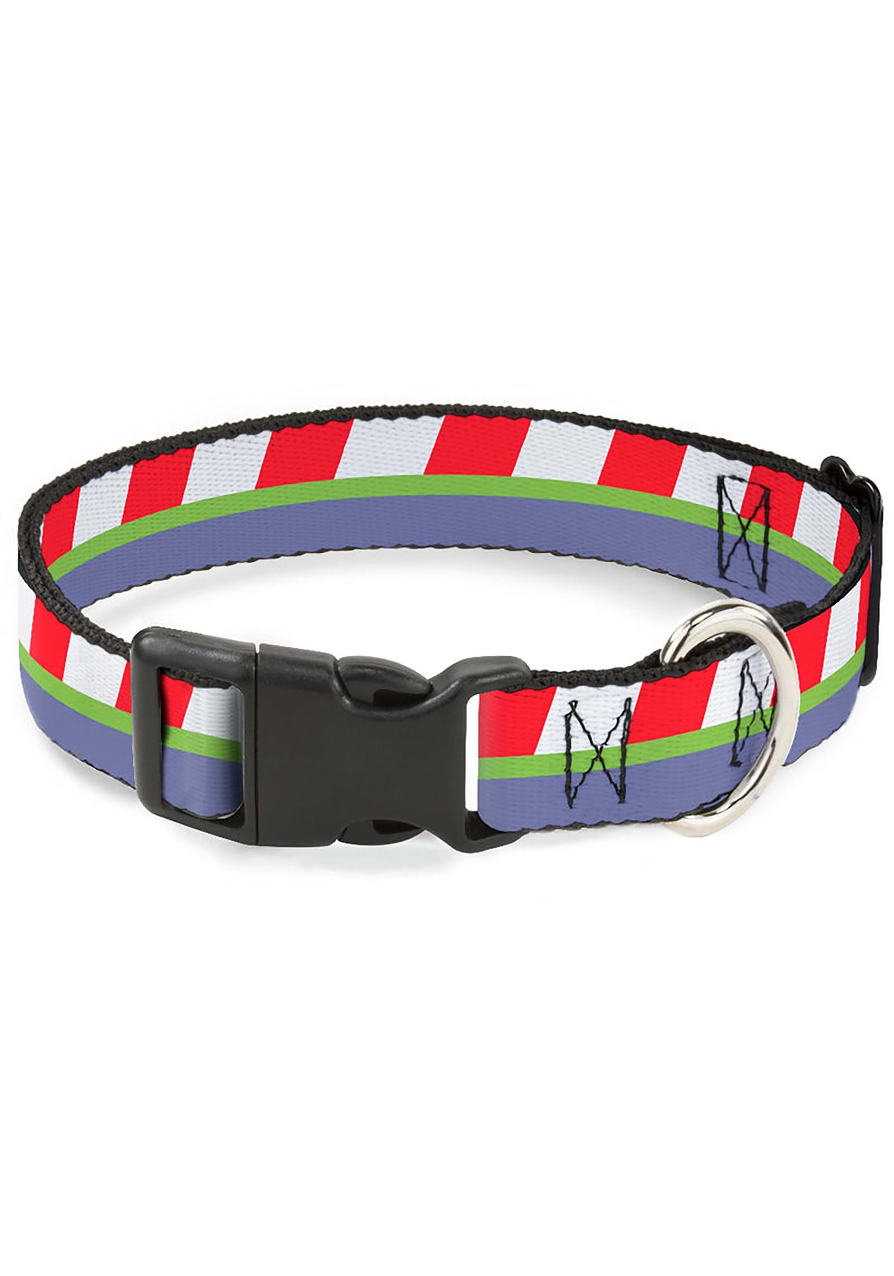 Pixar Toy Story Buzz Lightyear Bounding Striping Plastic Clip Pet Collar
