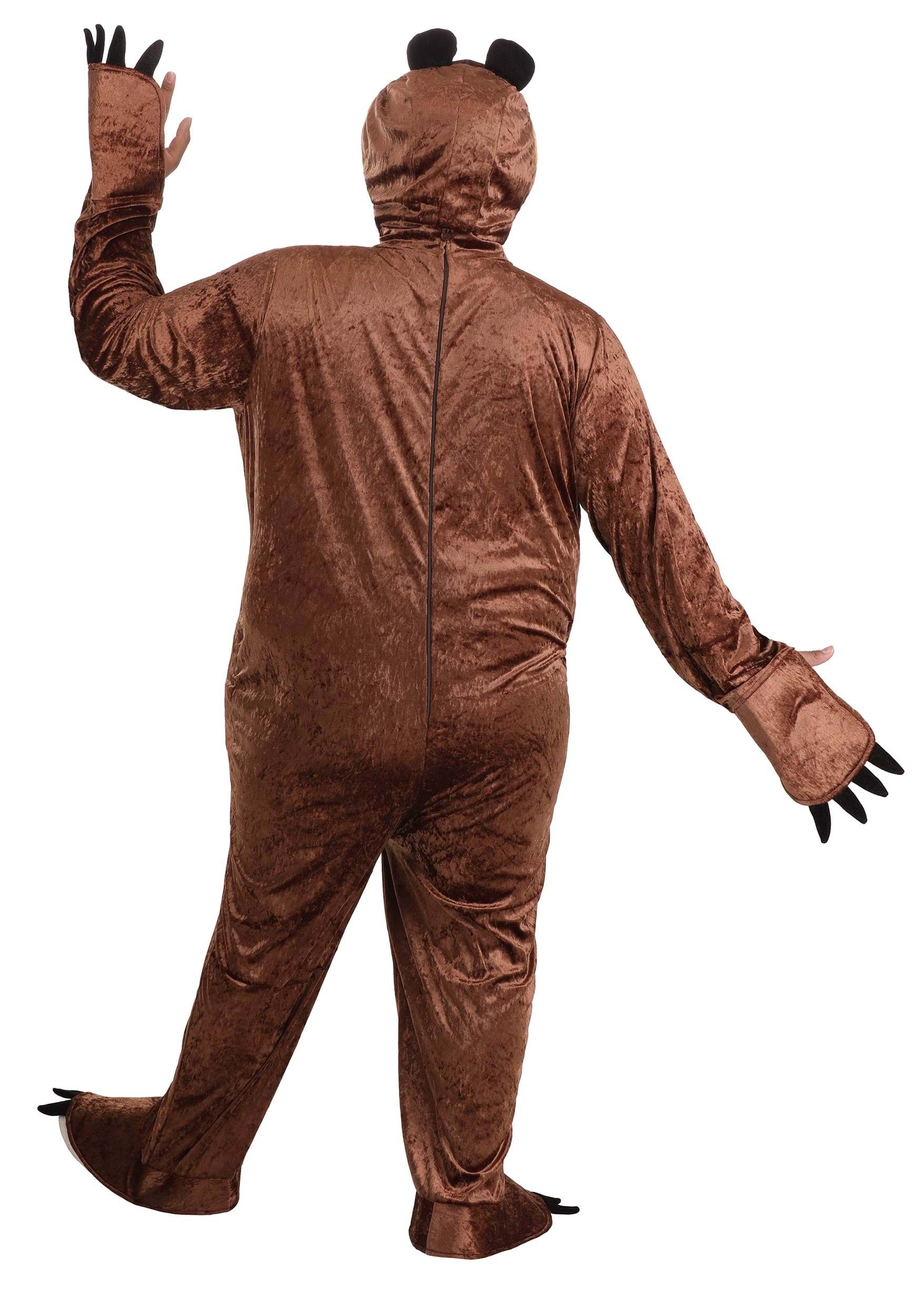 Men's Plus Size Masha and the Bear Bear Costume
