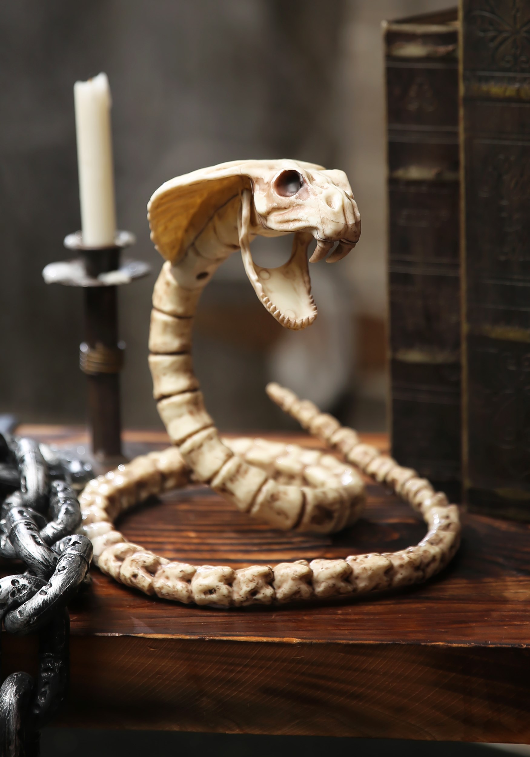 39" Cobra Skeleton Halloween Prop