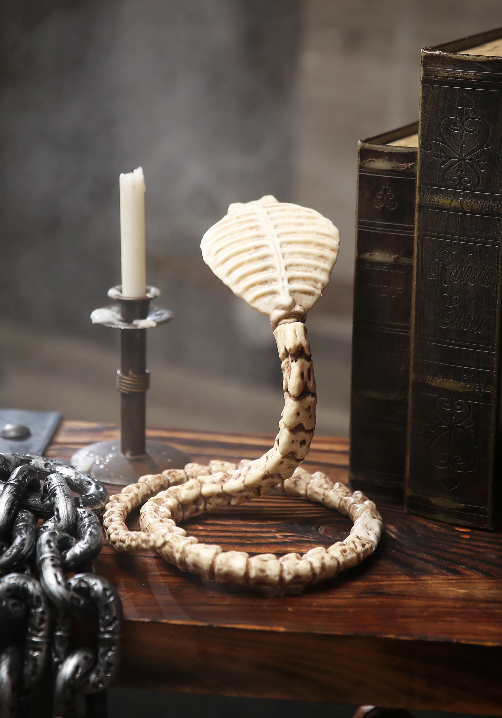 39" Cobra Skeleton Halloween Prop