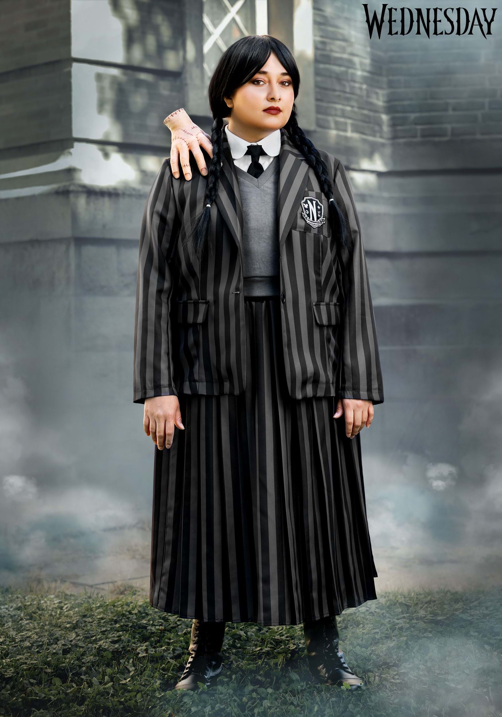 Women's Plus Size Nevermore Academy Wednesday Costume