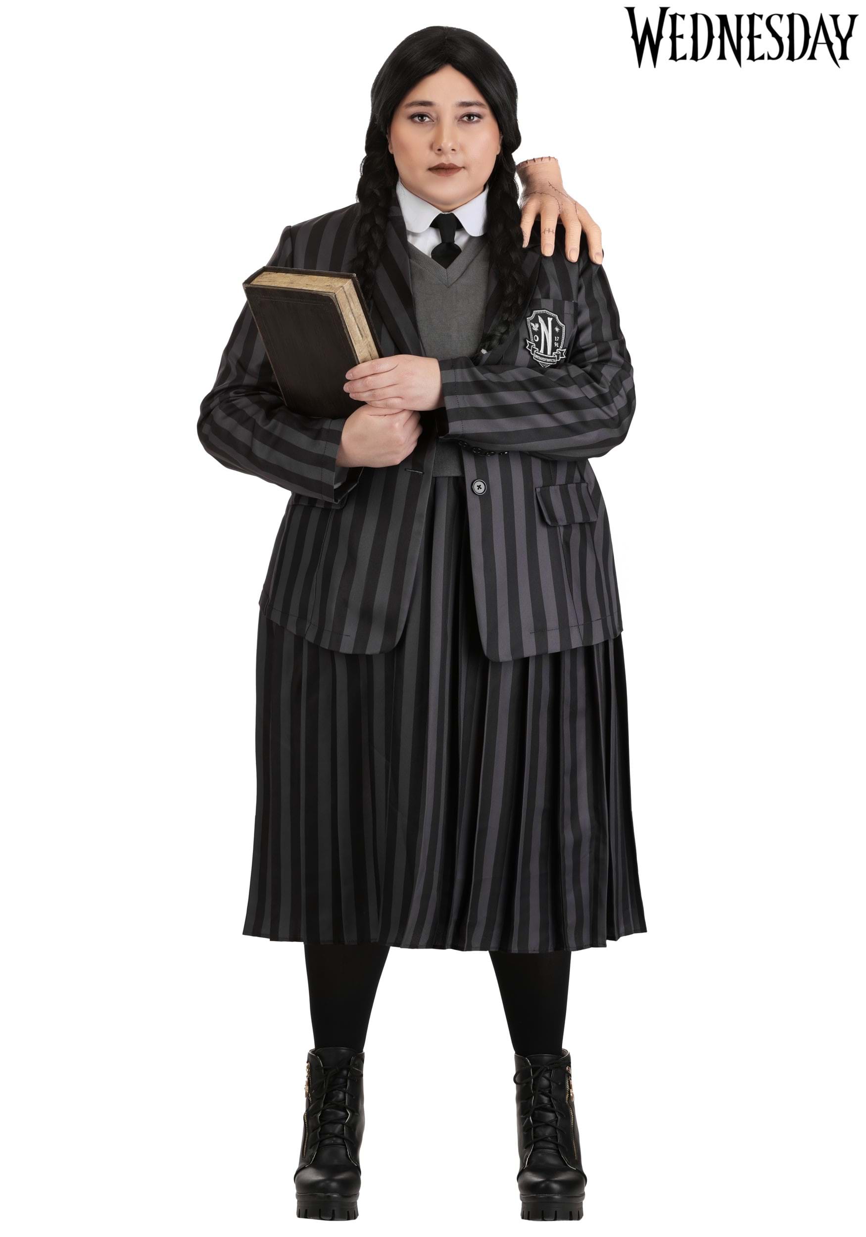Women's Plus Size Nevermore Academy Wednesday Costume