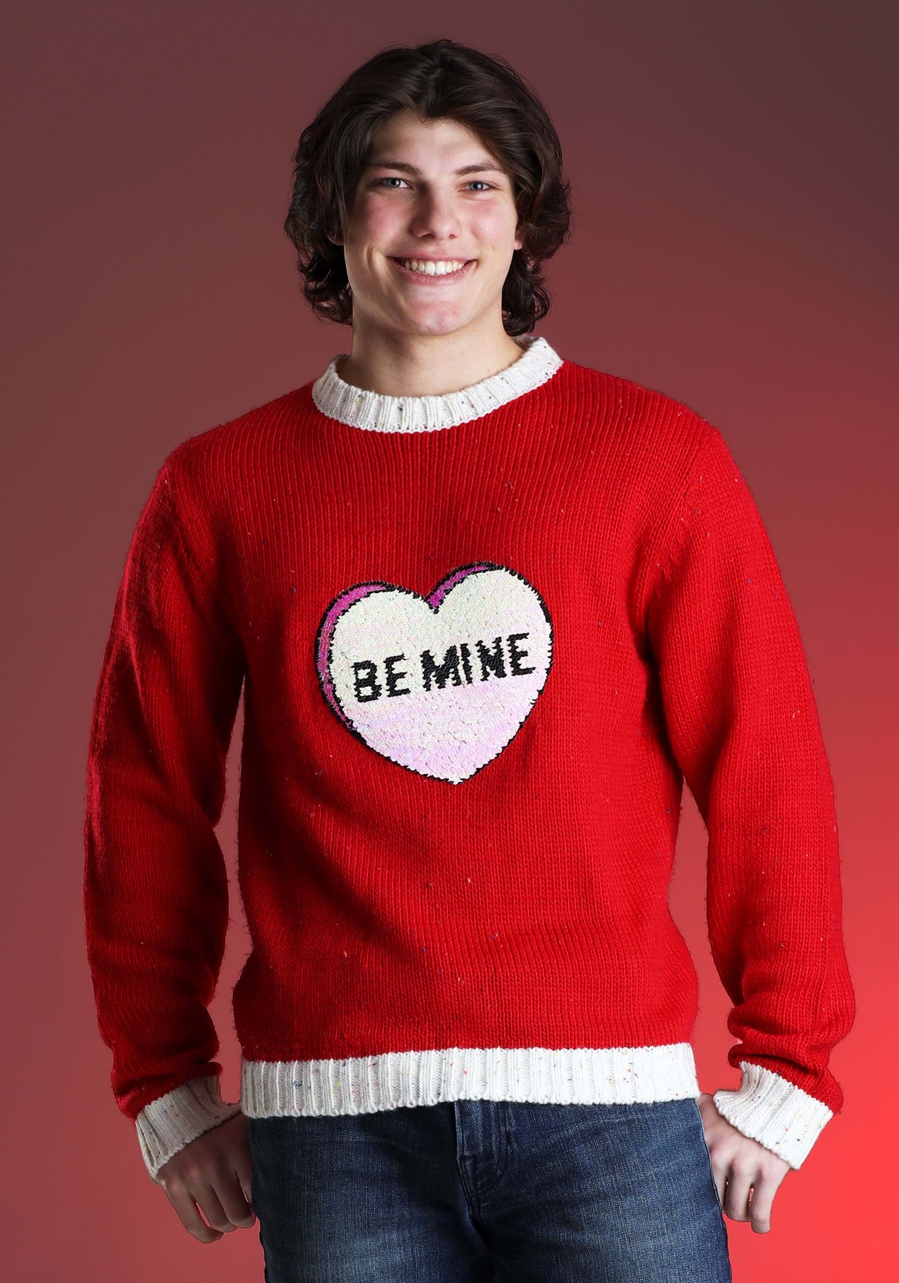 Valentine's Day Be Mine Sweater for Adults