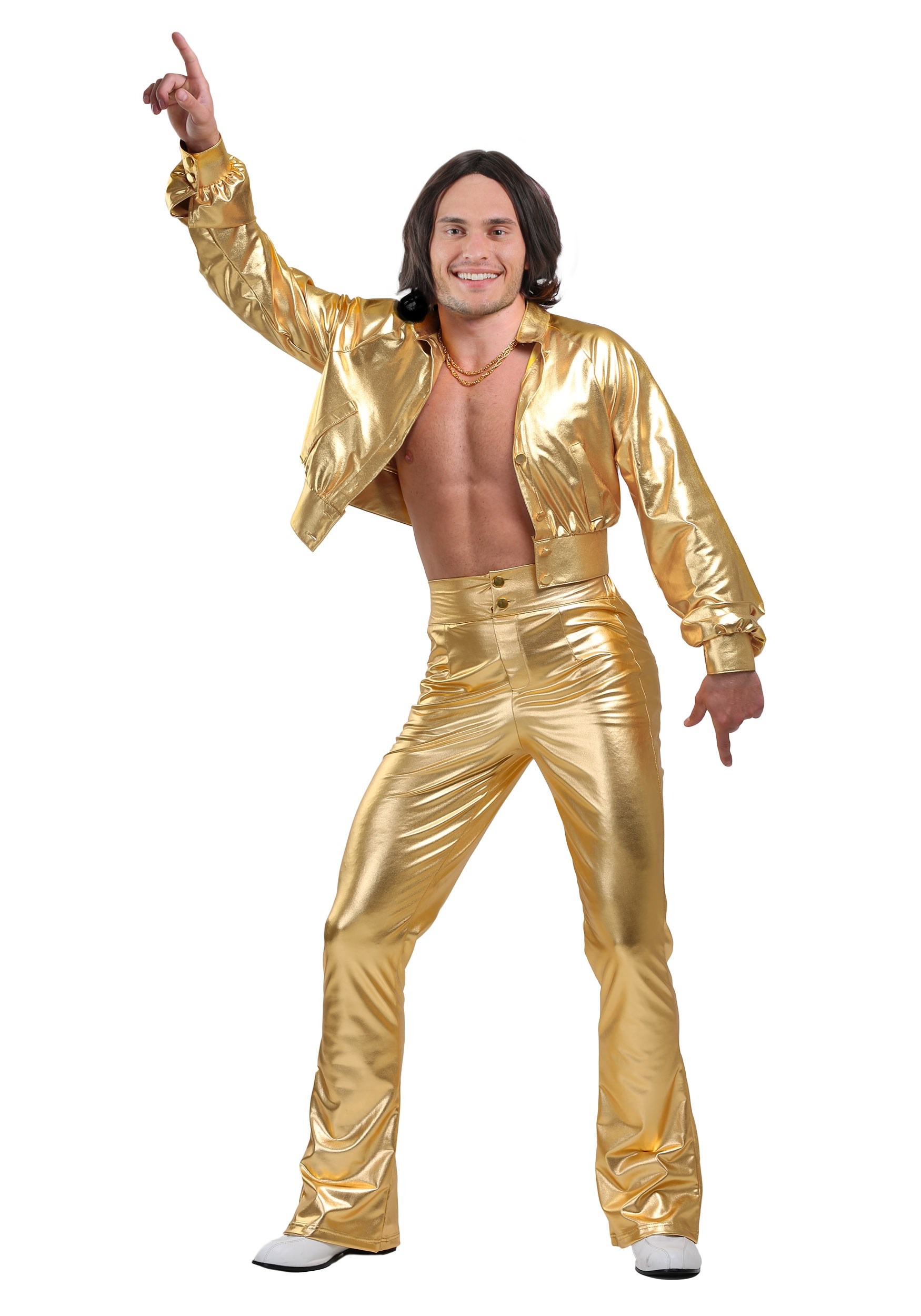 Exclusive Men's Plus Size Studio Disco Costume