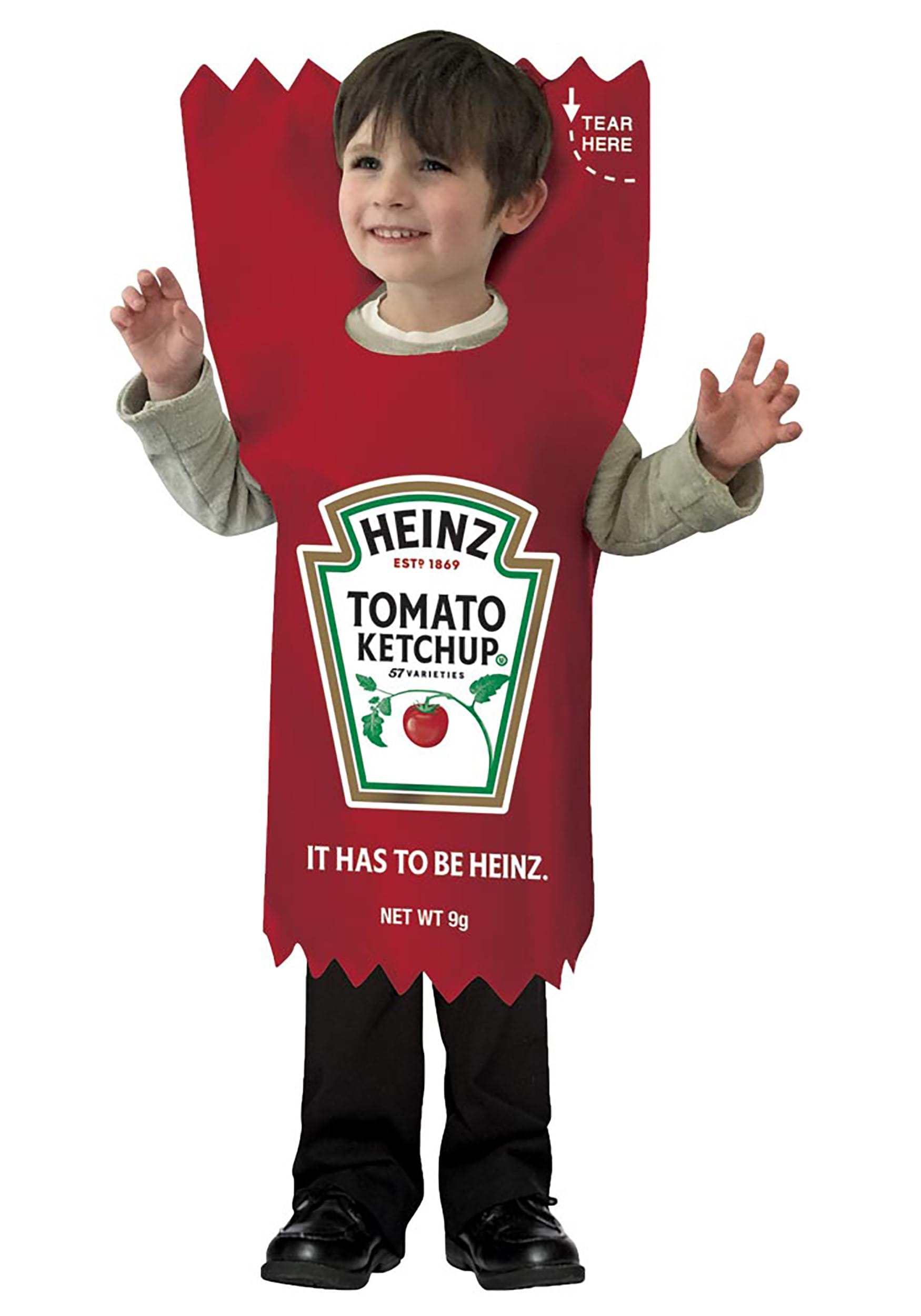 Heinz Ketchup Packet Child Halloween Costume