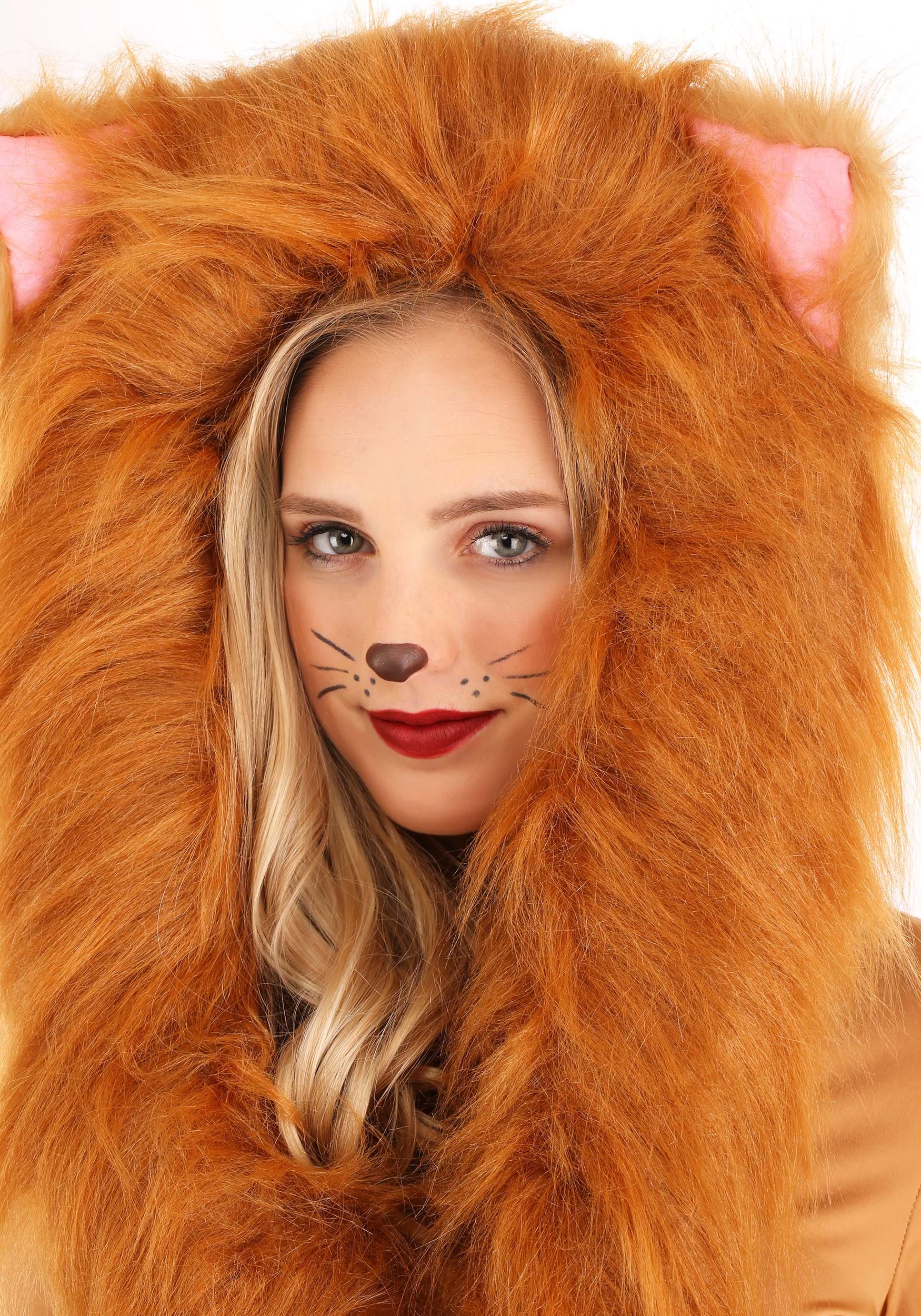 Hooded Lion Costume for Women 3 Hooded Lion Costume for Women