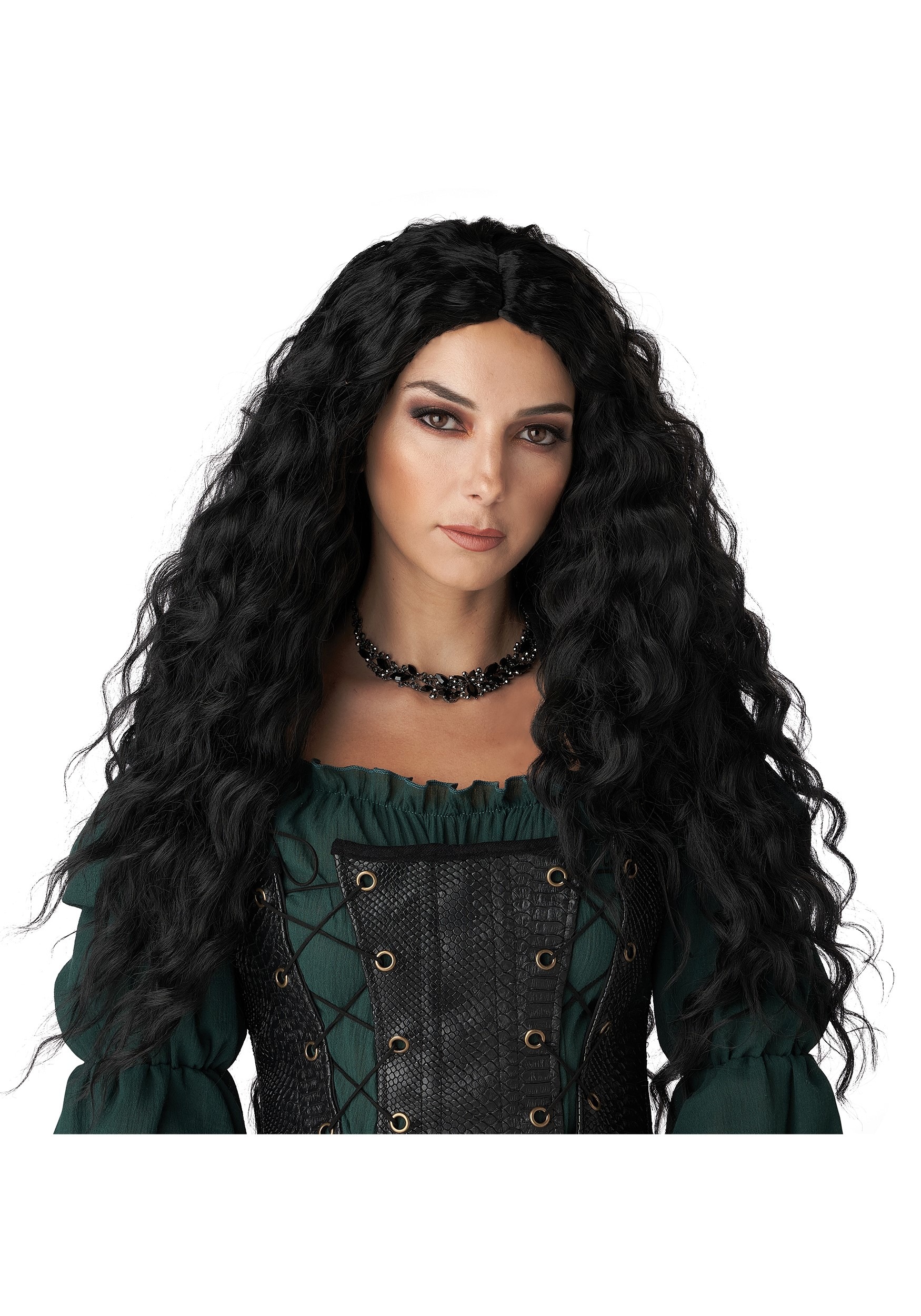 Black Renaissance Costume Wig for Women